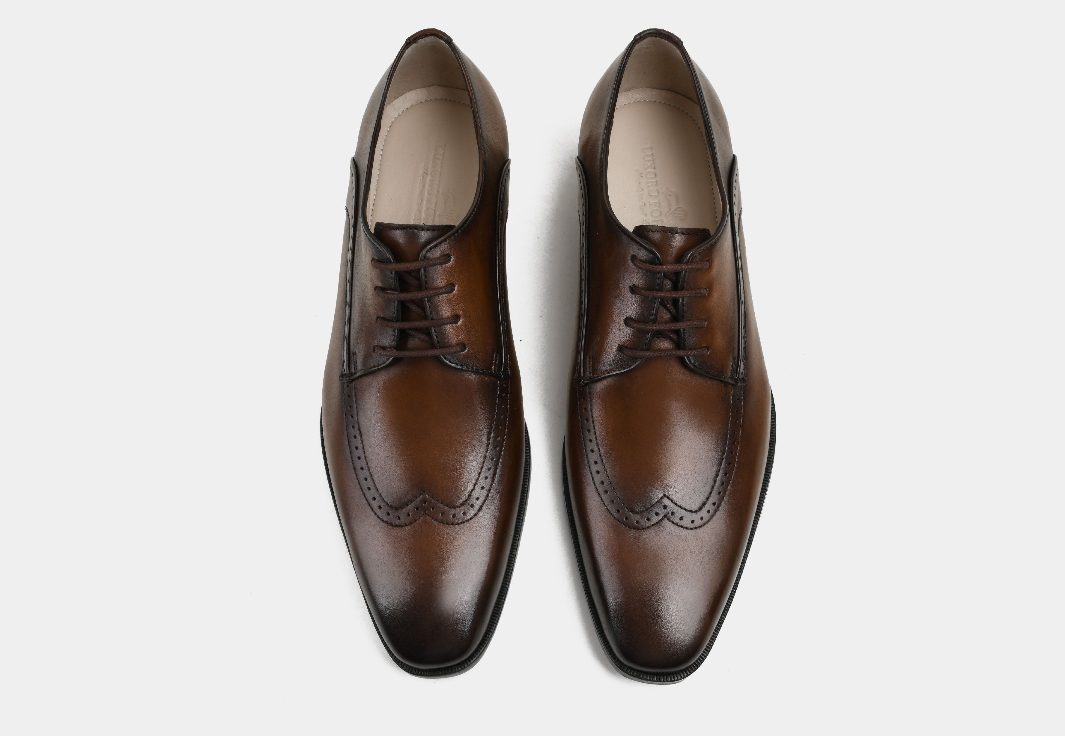 MATEO | MEN BROWN WINGTIP DERBYS