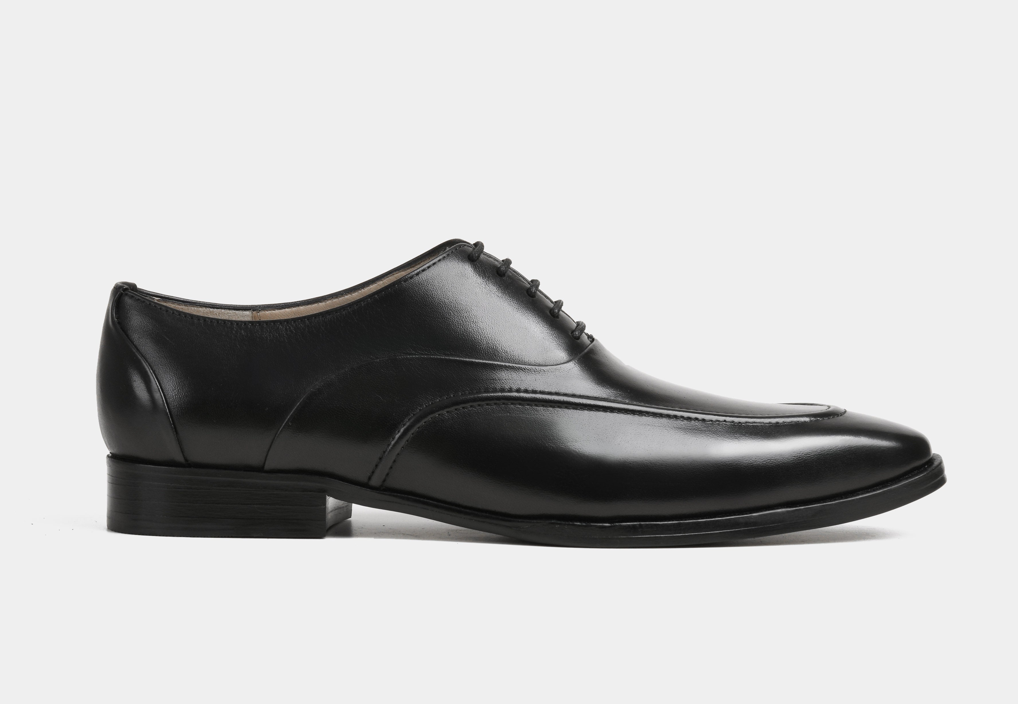MARCELIN | MEN BLACK APRON TOE OXFORDS