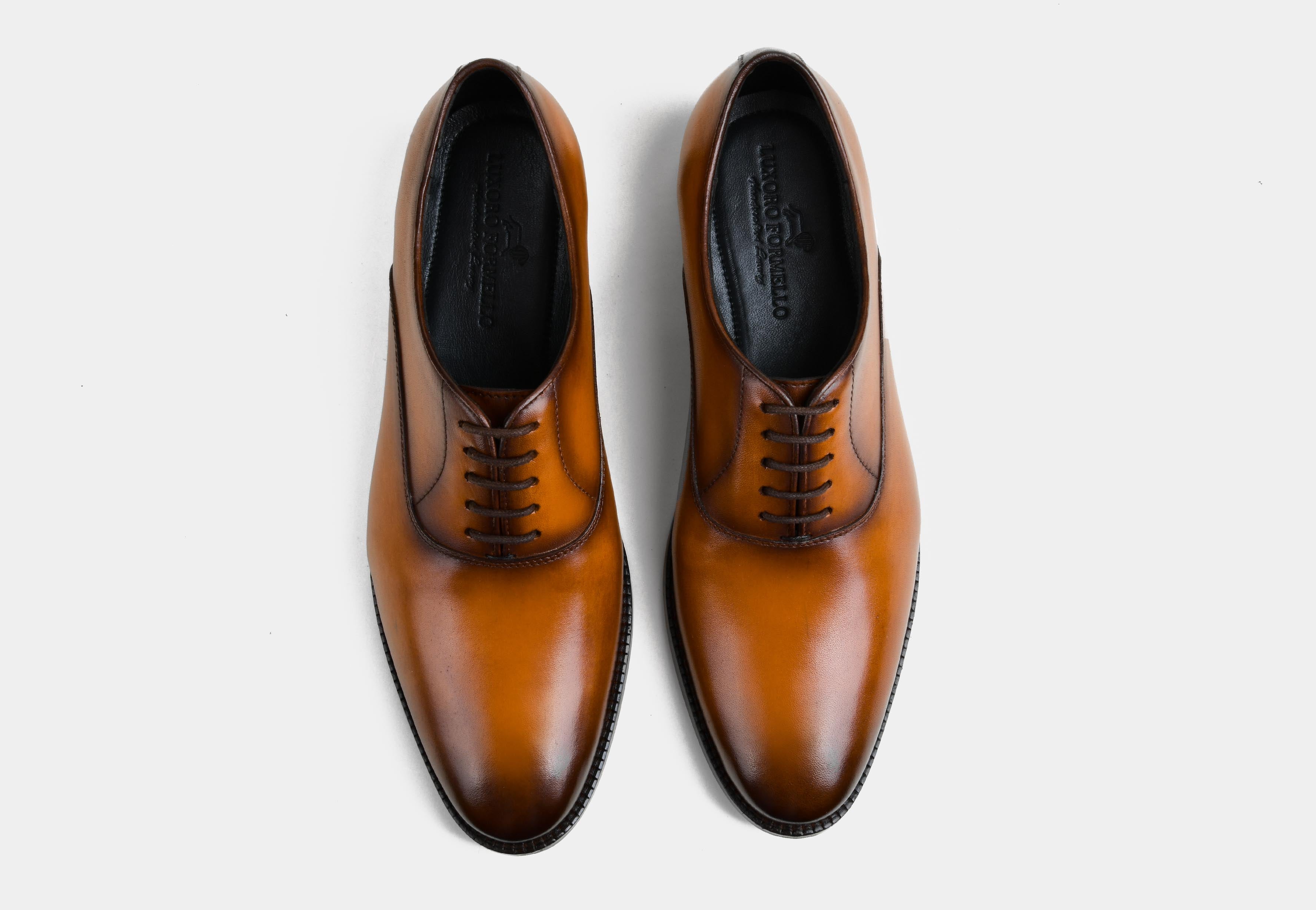 MARCEL | CLASSIC PLAIN TOE TAN OXFORD