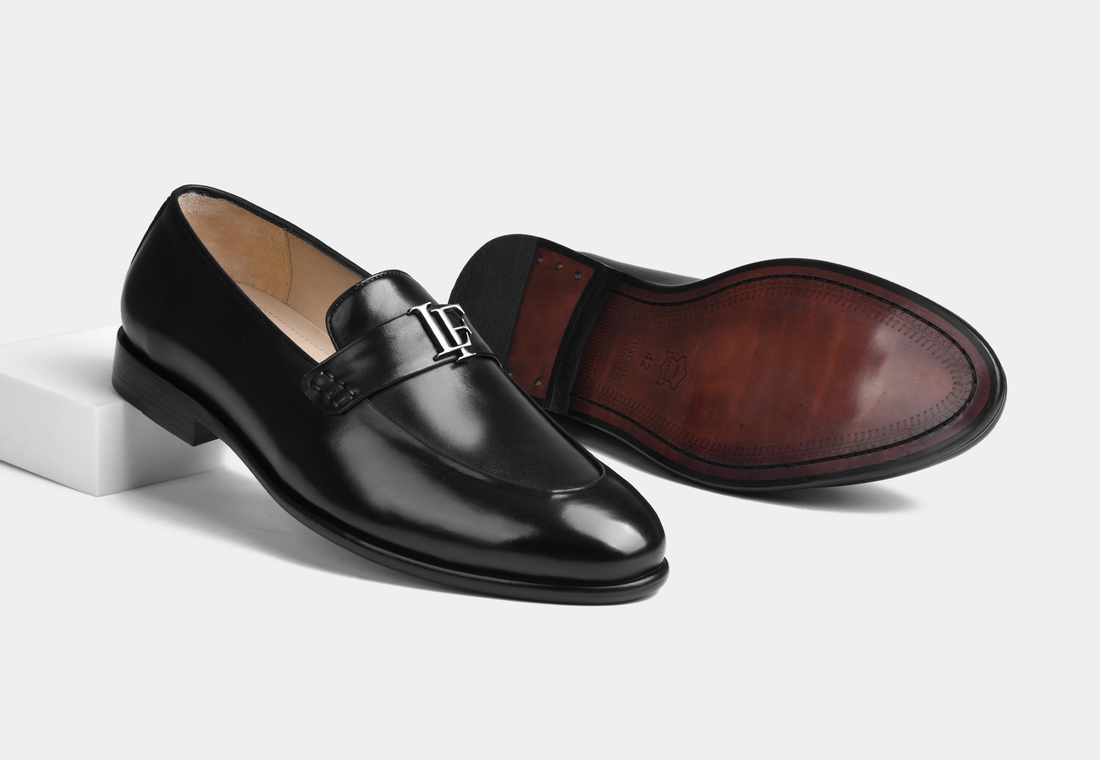 LEGENDRO | MEN BLACK SLIP-ON LOAFER SHOE