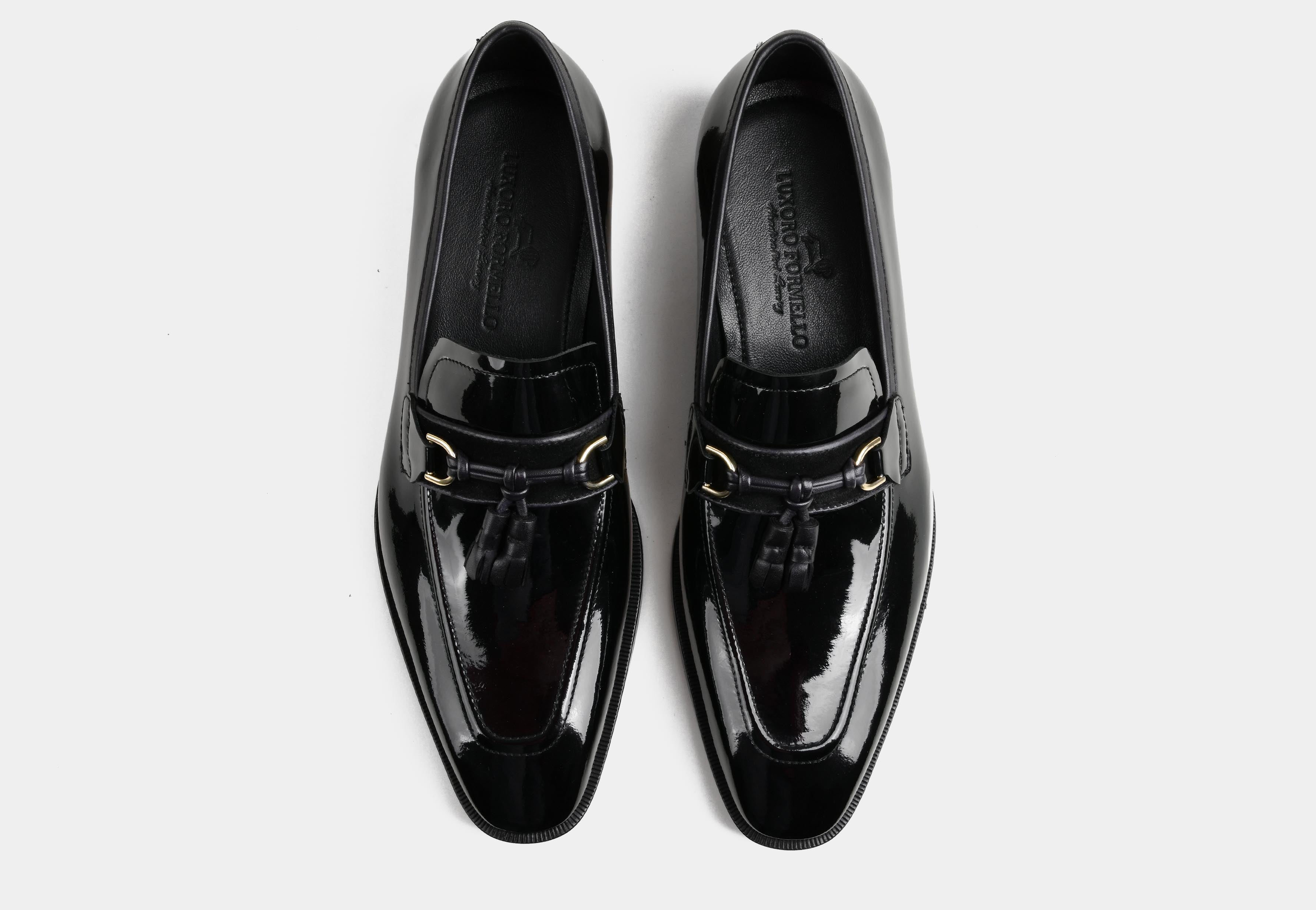 DORIAN | MEN PATENT BLACK TASSEL LOAFERS (Sale)