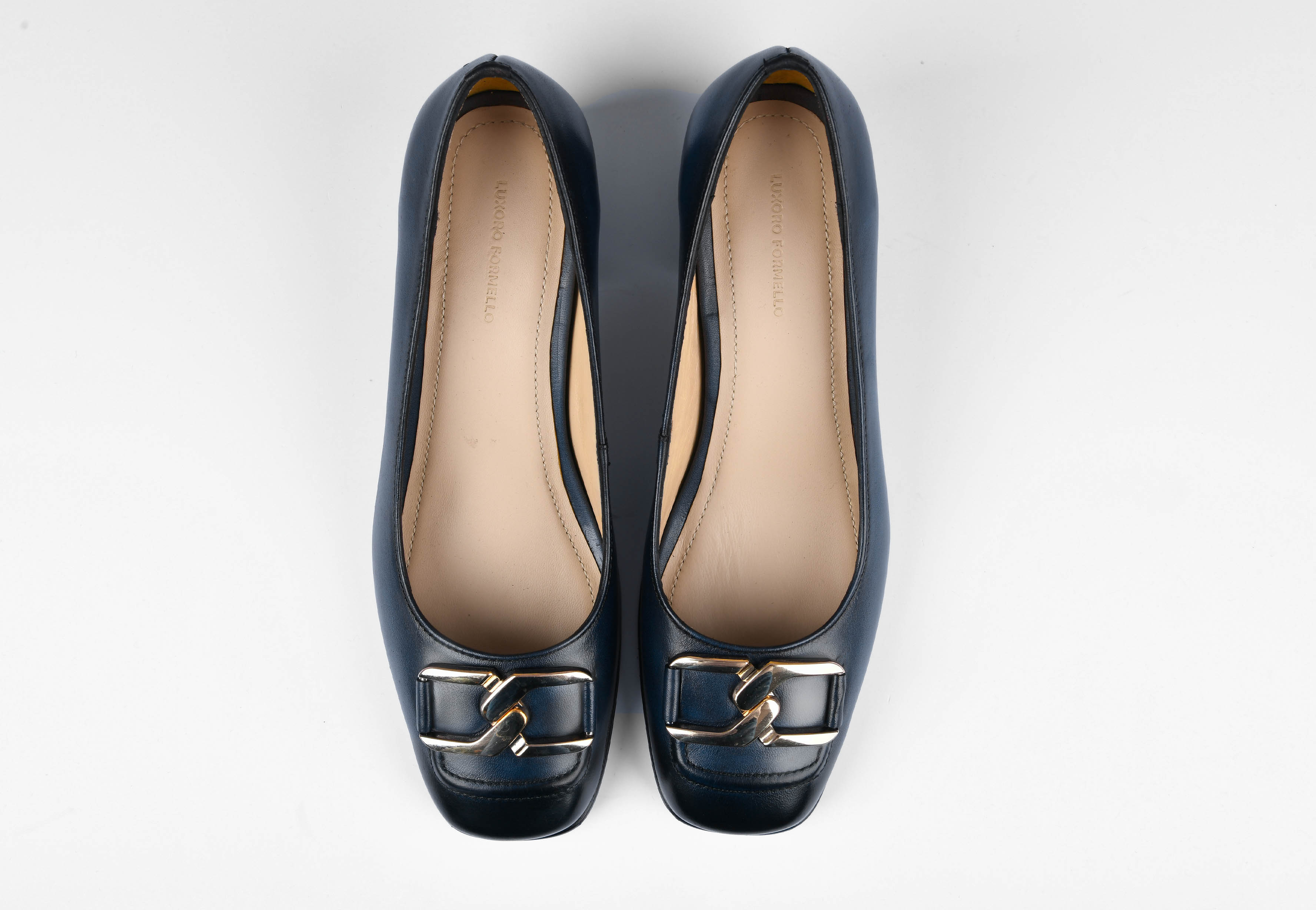 Valencia Pumps in Blue Leather