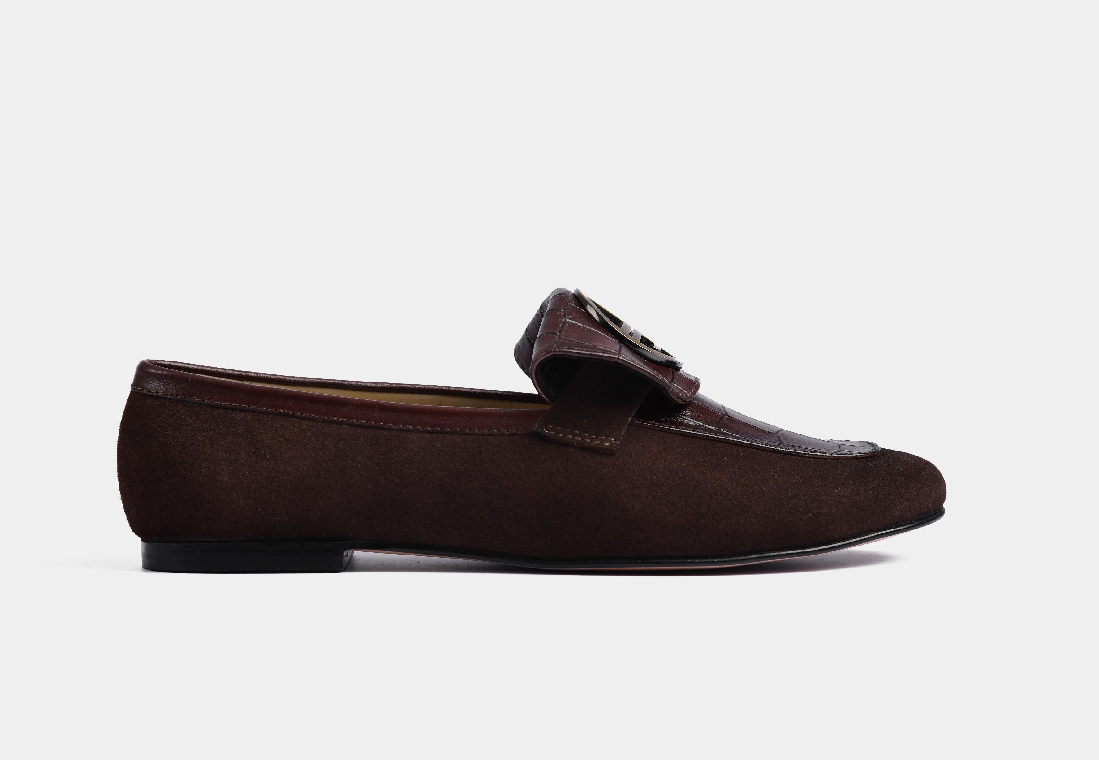 Clarisa Brown Suede women leather Loafers