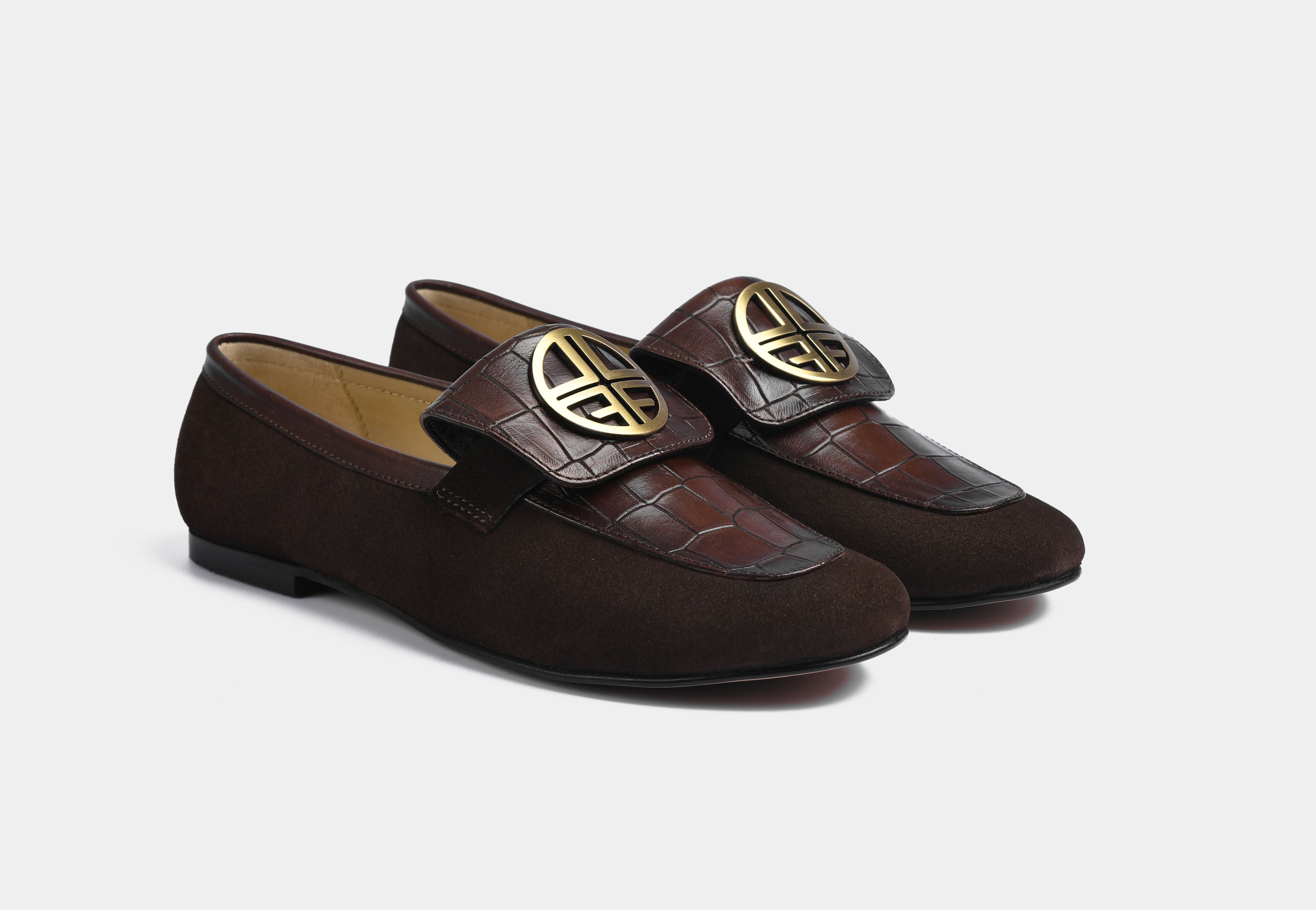 Clarisa Brown Suede women leather Loafers