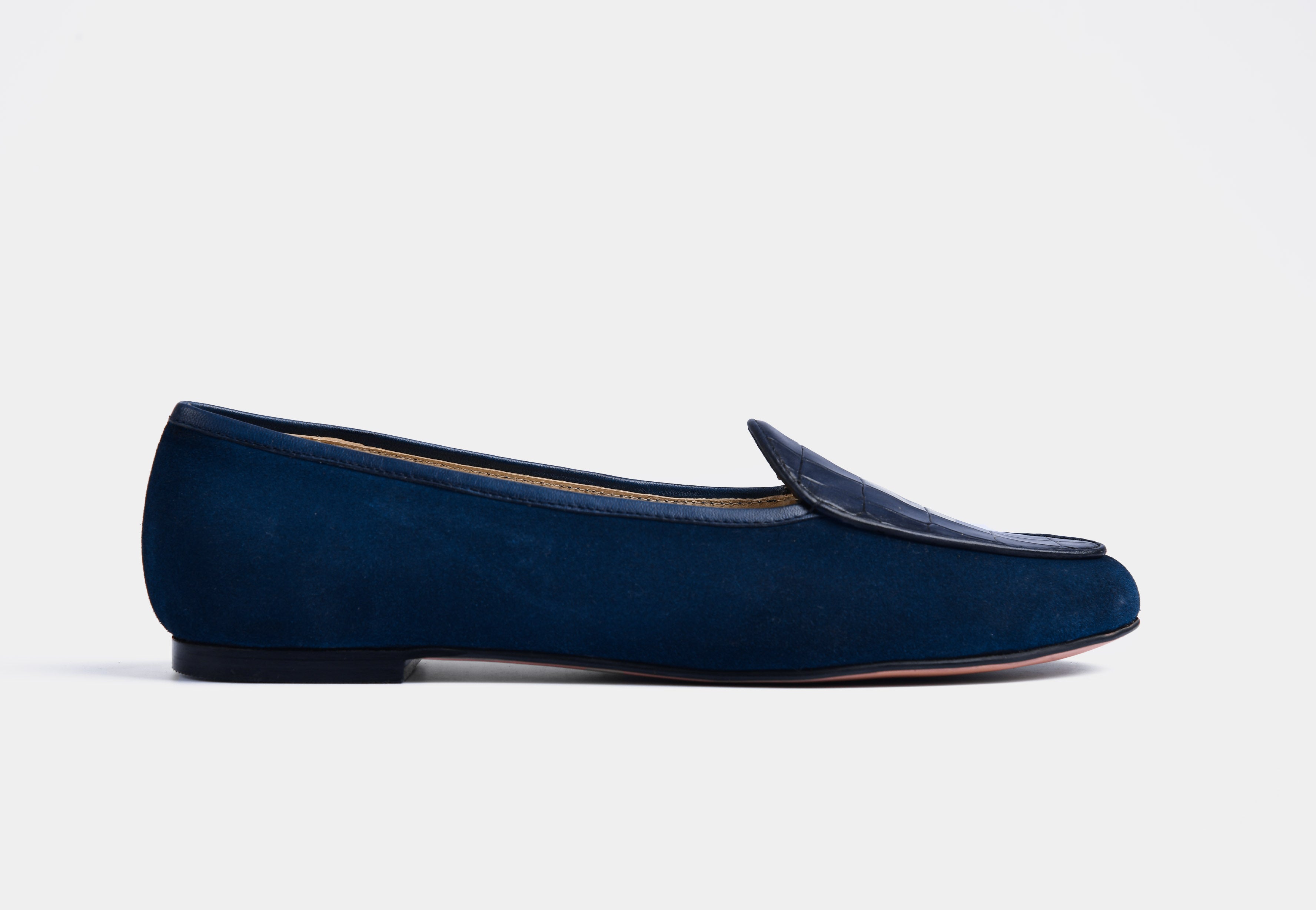 ERICA WOMEN LEATHER LOAFERS IN BLUE