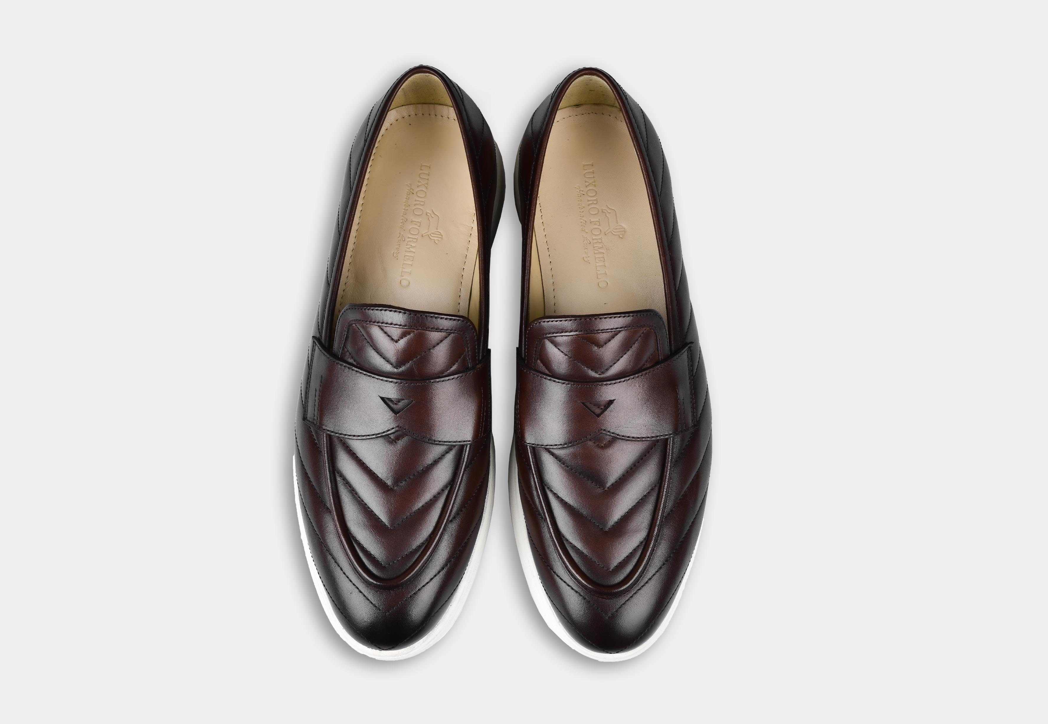 Brown Quilted Slip-ons | Aero-Flex