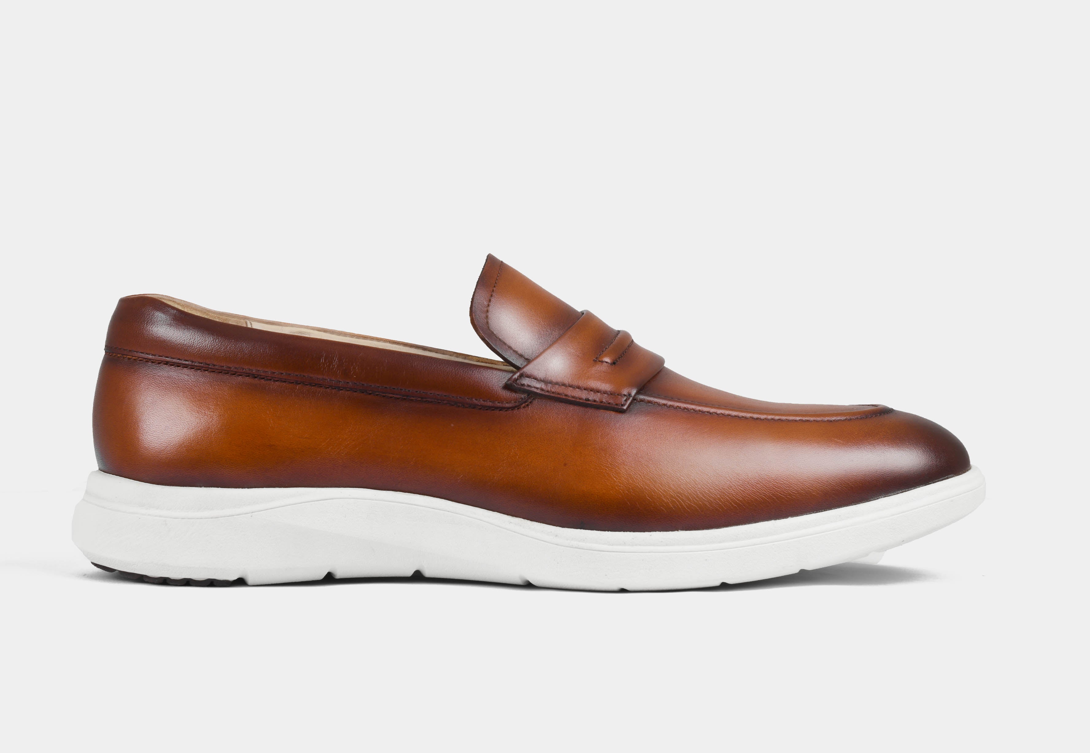 Tan Penny Slip-ons | Aero-Flex