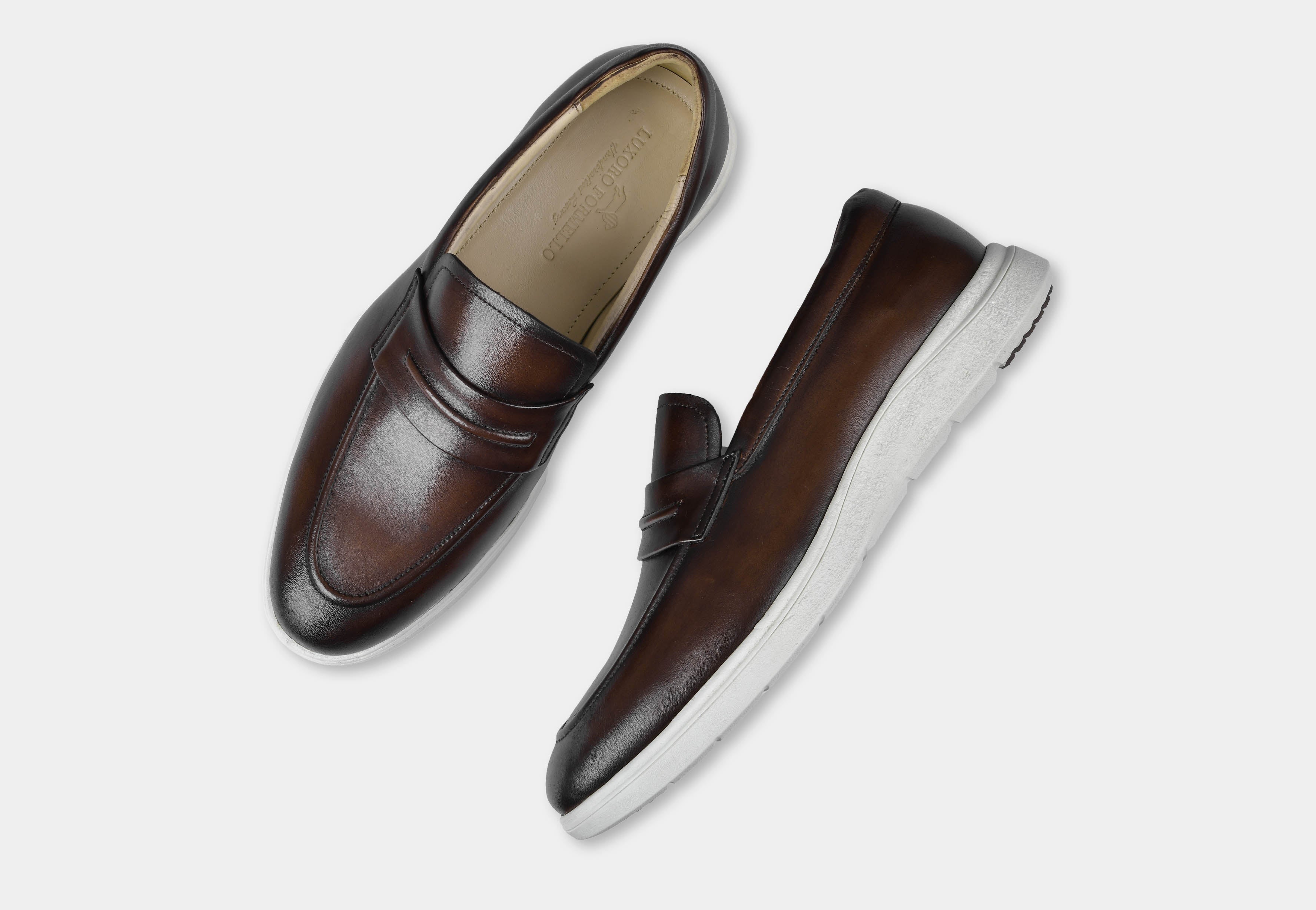 Brown Hue Penny Slip-on | Aero-Flex