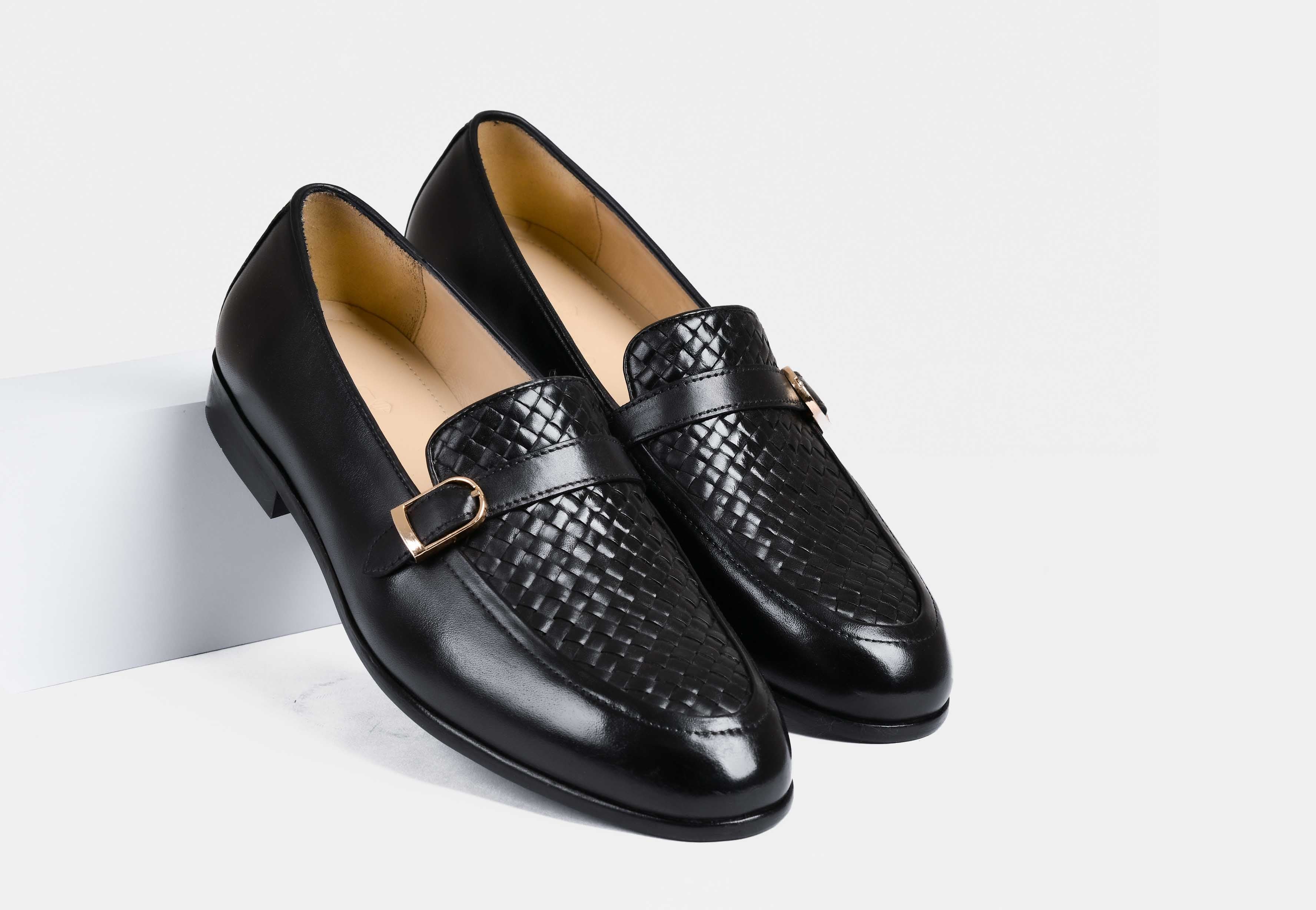 Arlow Black Weaved Buckle (SALE)