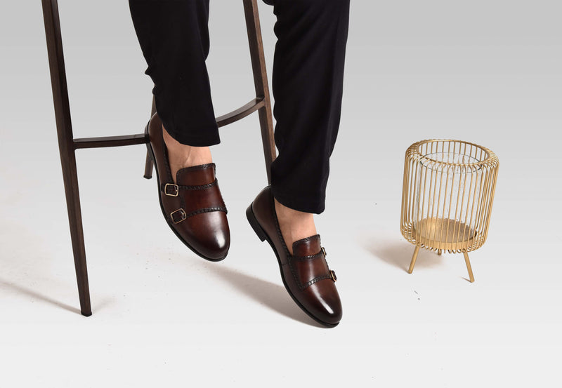 ARNO | Brown Patina With weaved Accents