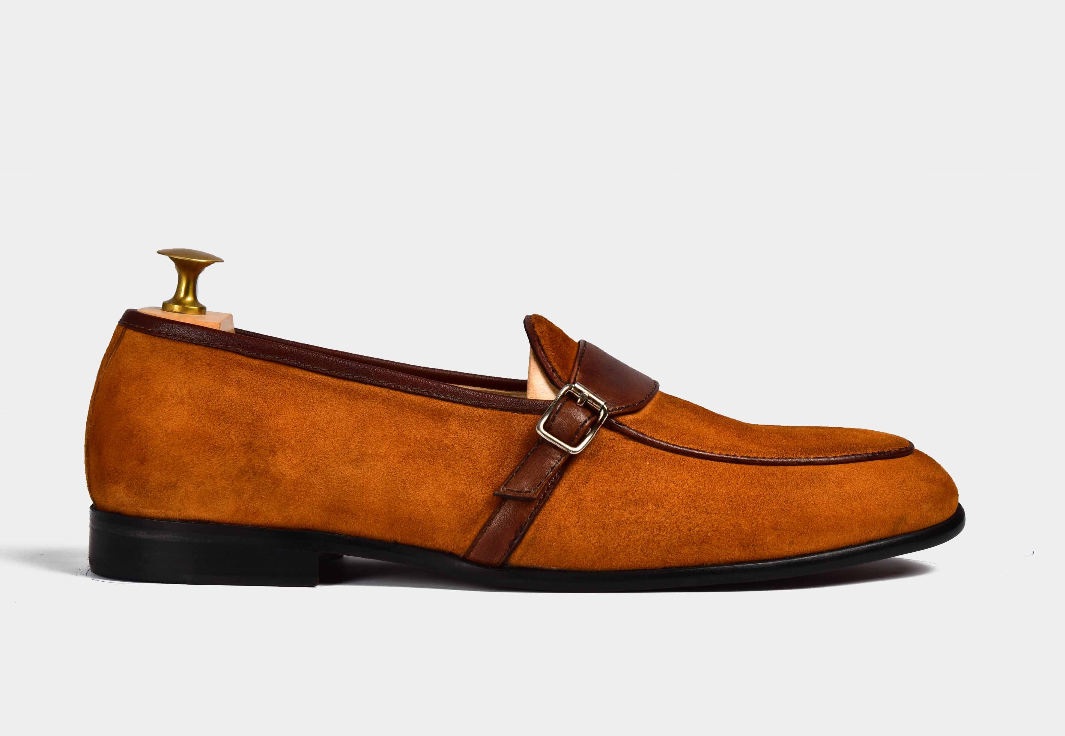 ARNO | Tan Suede with Buckle Strap