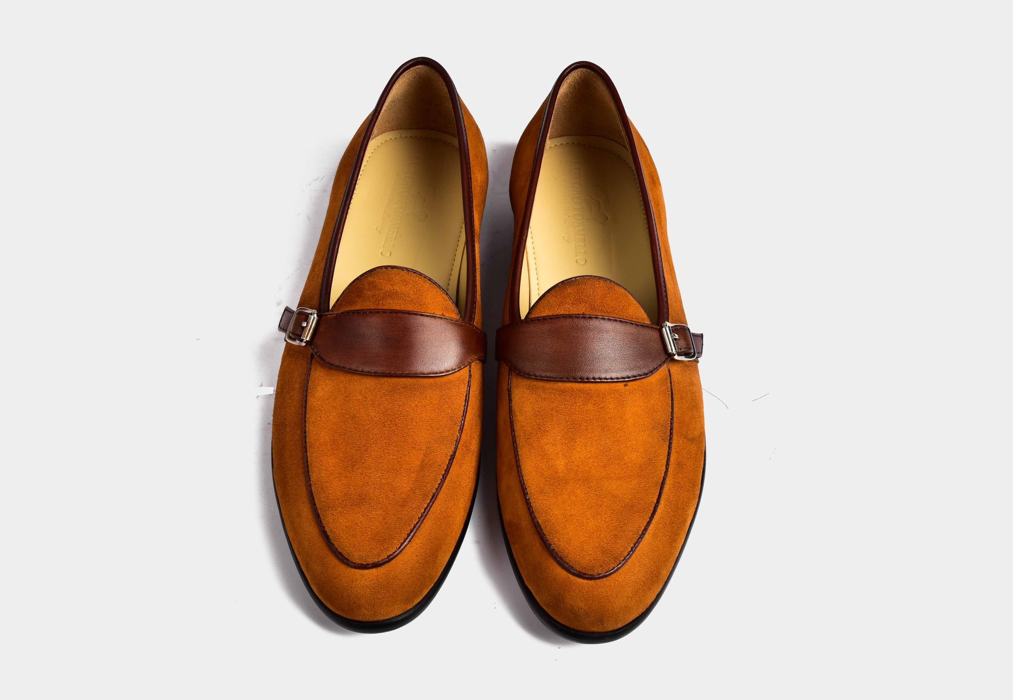 ARNO | Tan Suede with Buckle Strap