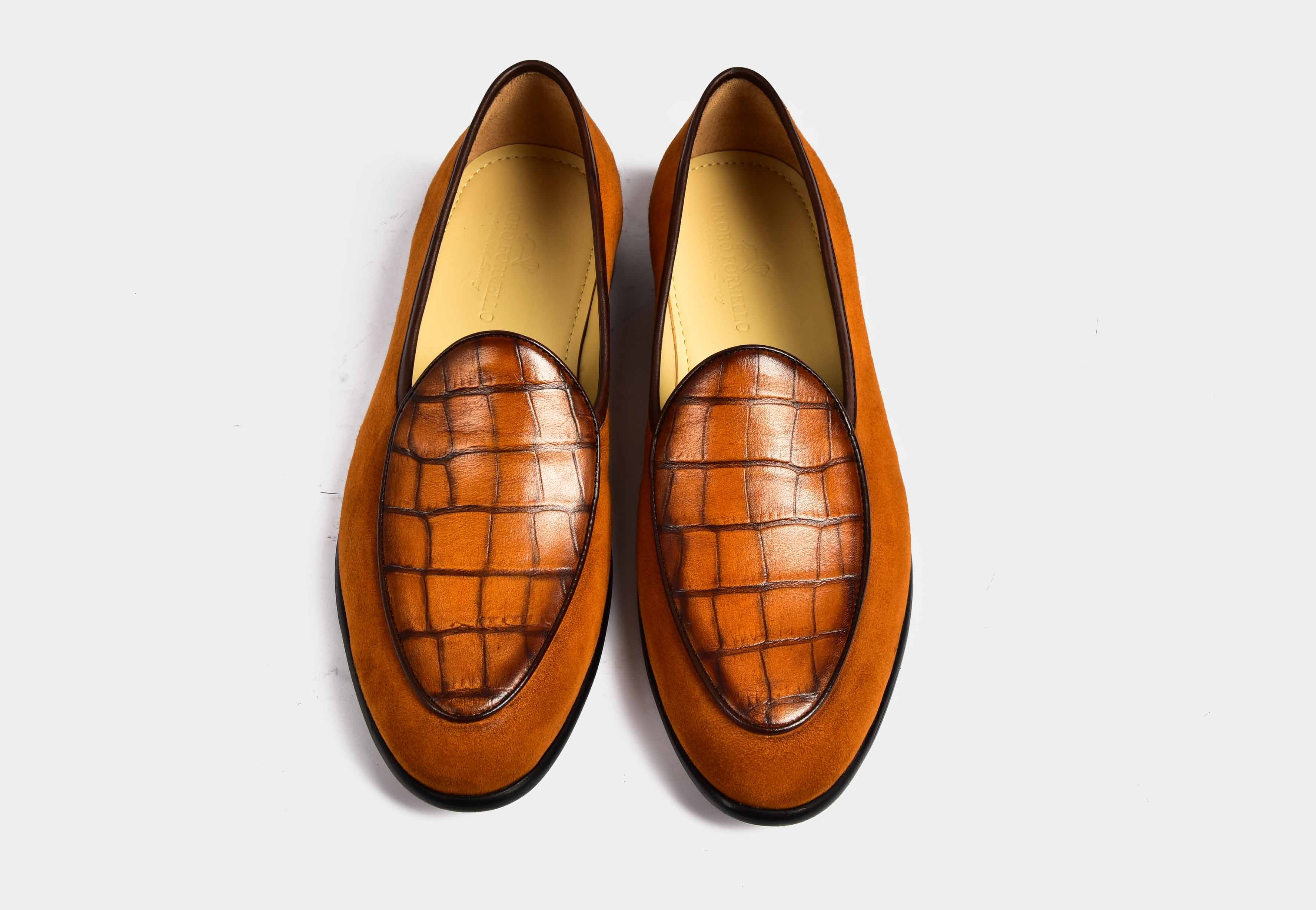 ARNO | Tan Suede with Precious Leathers