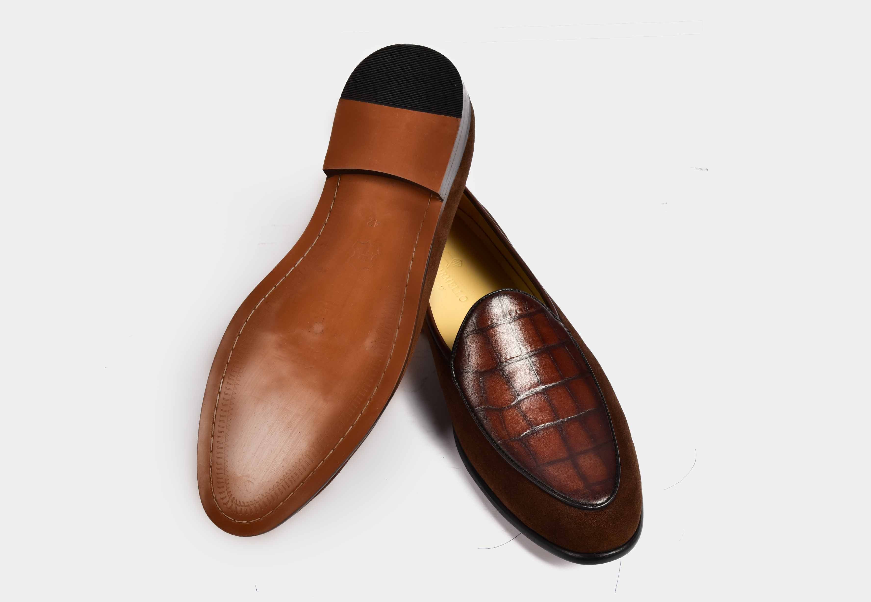 ARNO | Brown Suede with Precious Leathers