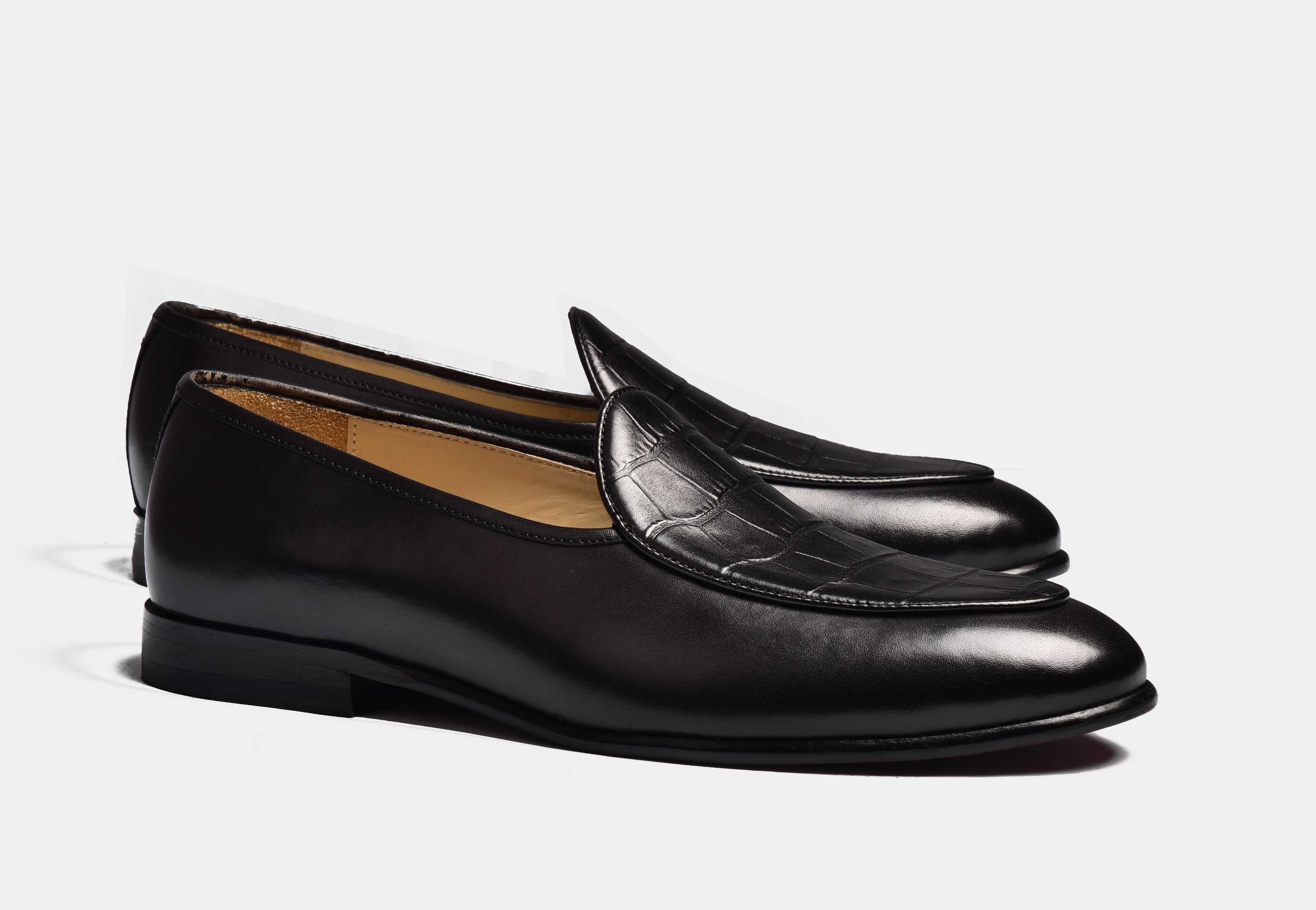 ARNO | Black Patina With Precious Leathers