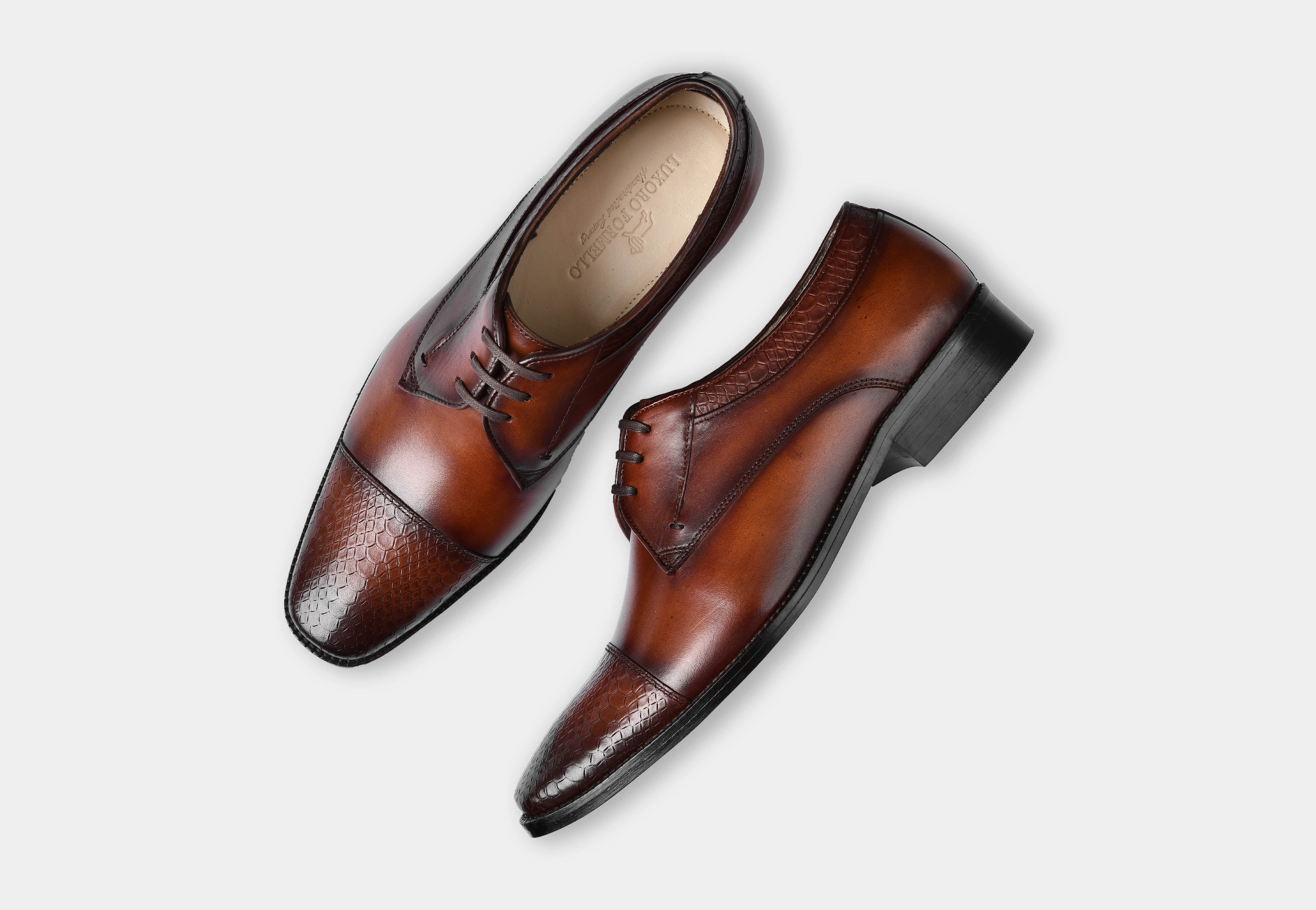 Alvaro | Cognac Laceup