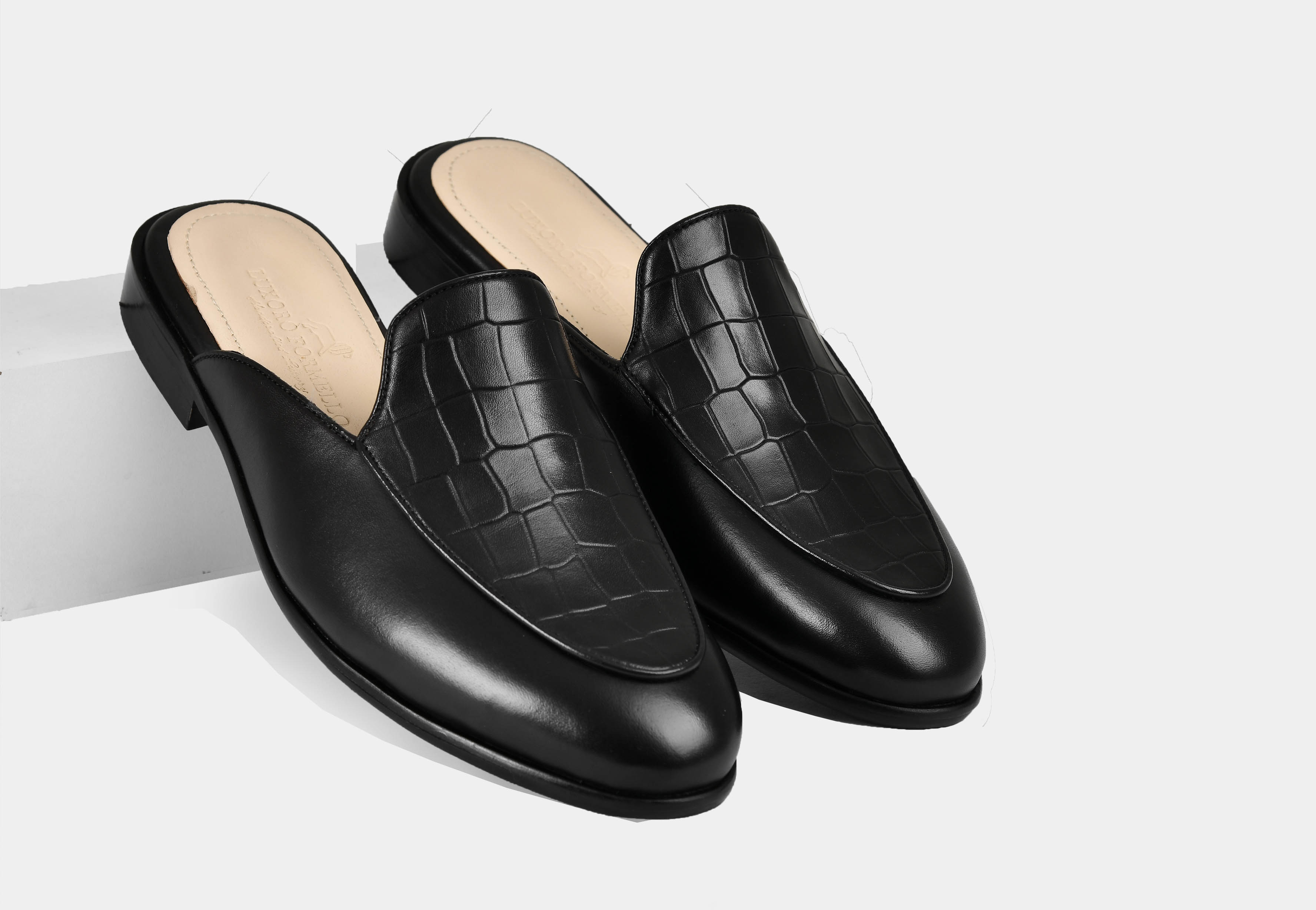 Mule | Black Croc