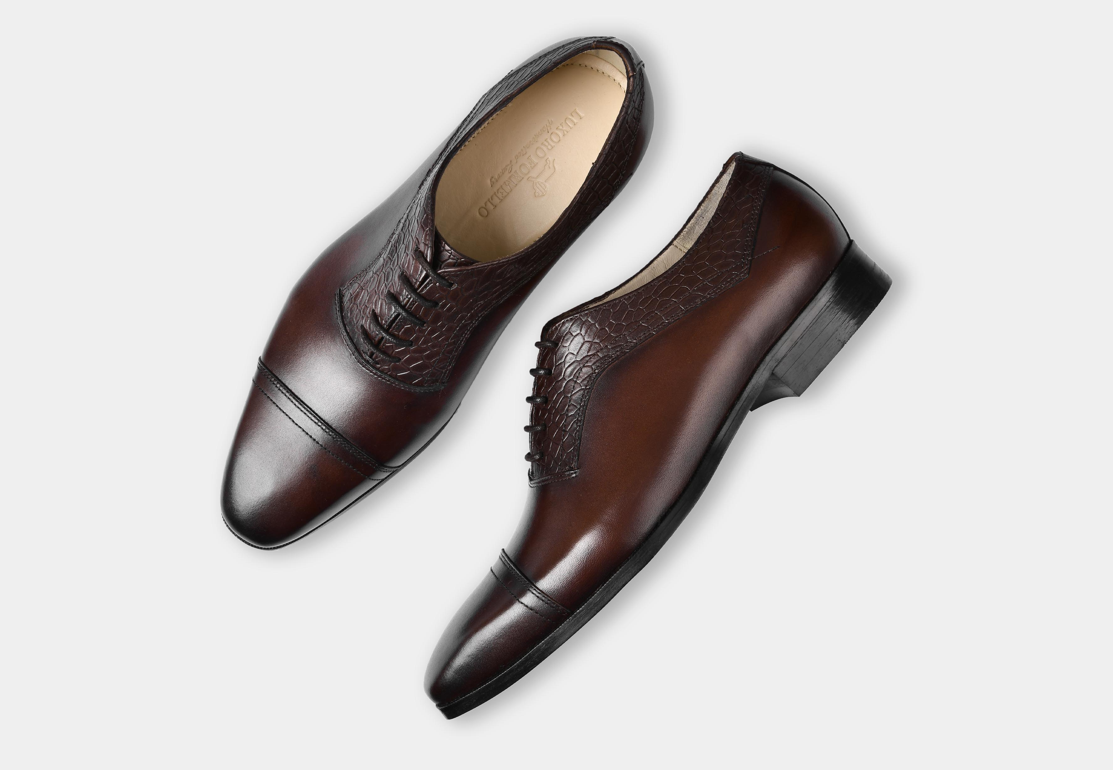 Elvio | Croc Brown
