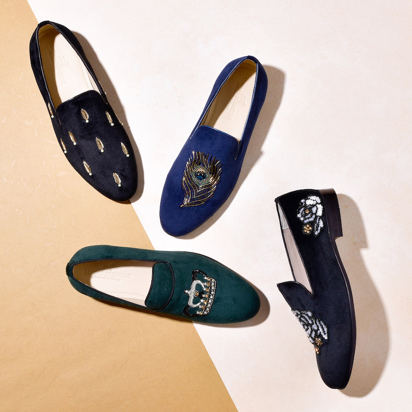 Velvet Slip-ons
