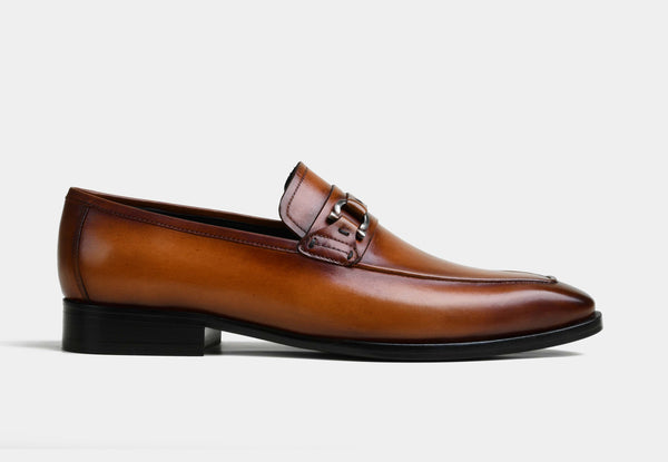 Arnaud | Men Tan Leather Loafers