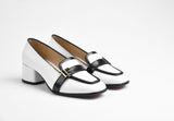 Ophelian Duotone Black white women pumps