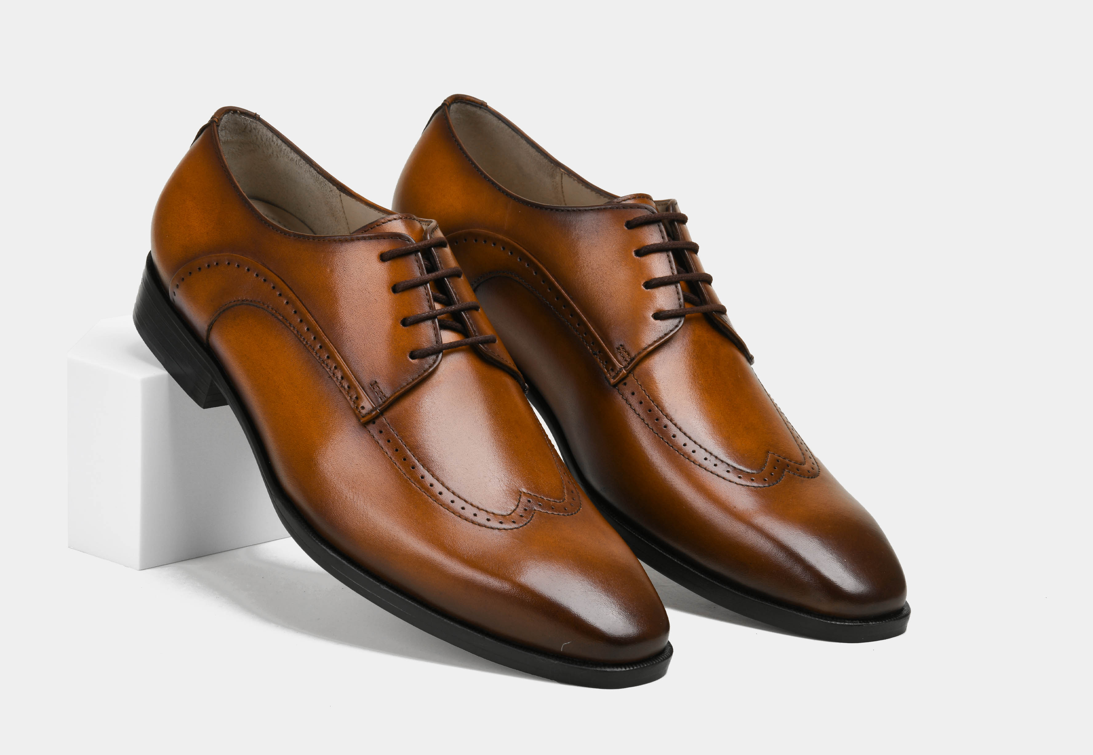 SALVATORE | MEN TAN DERBY BROGUES