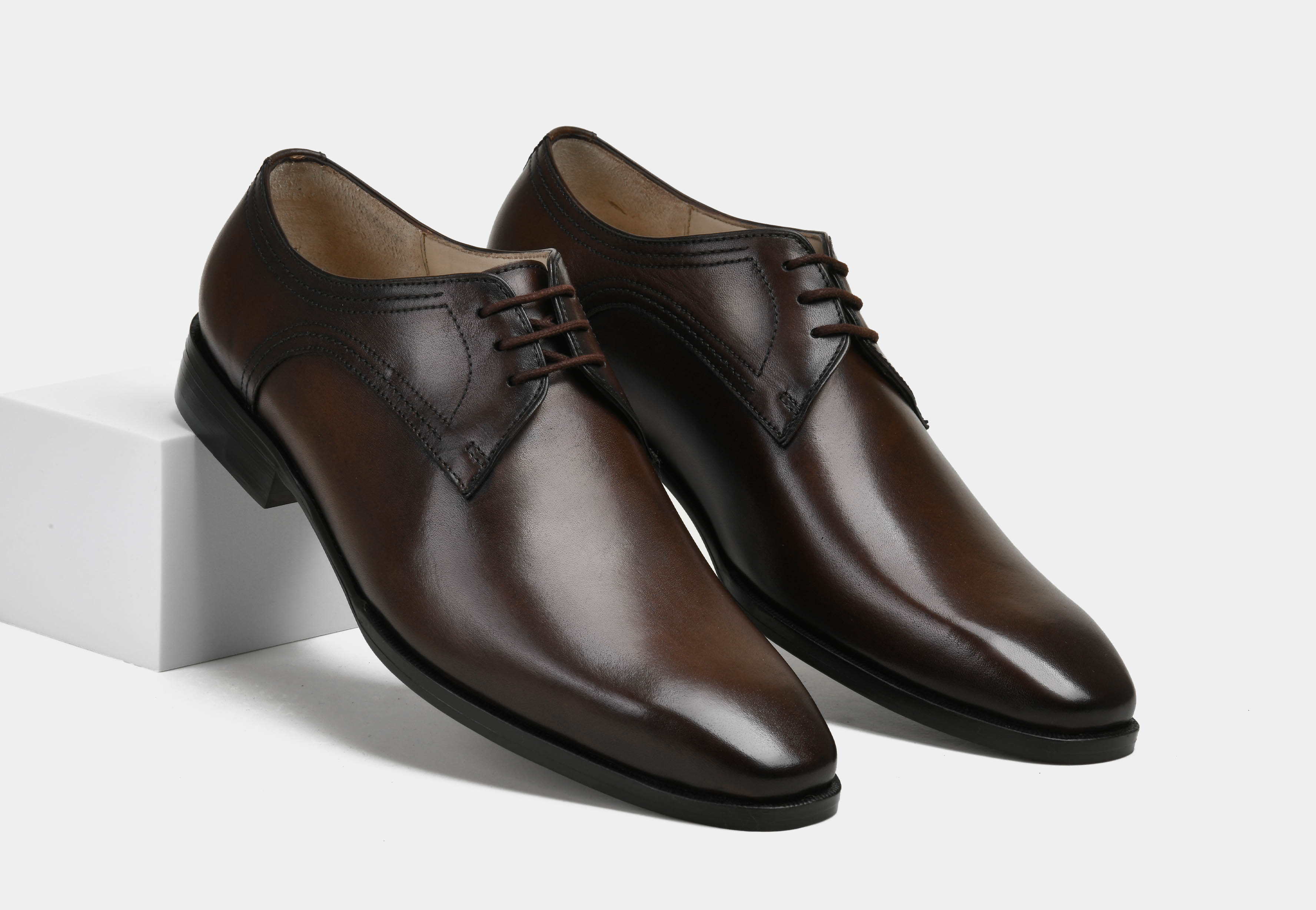 ERICO | MEN DARK BROWN DERBY SHOES