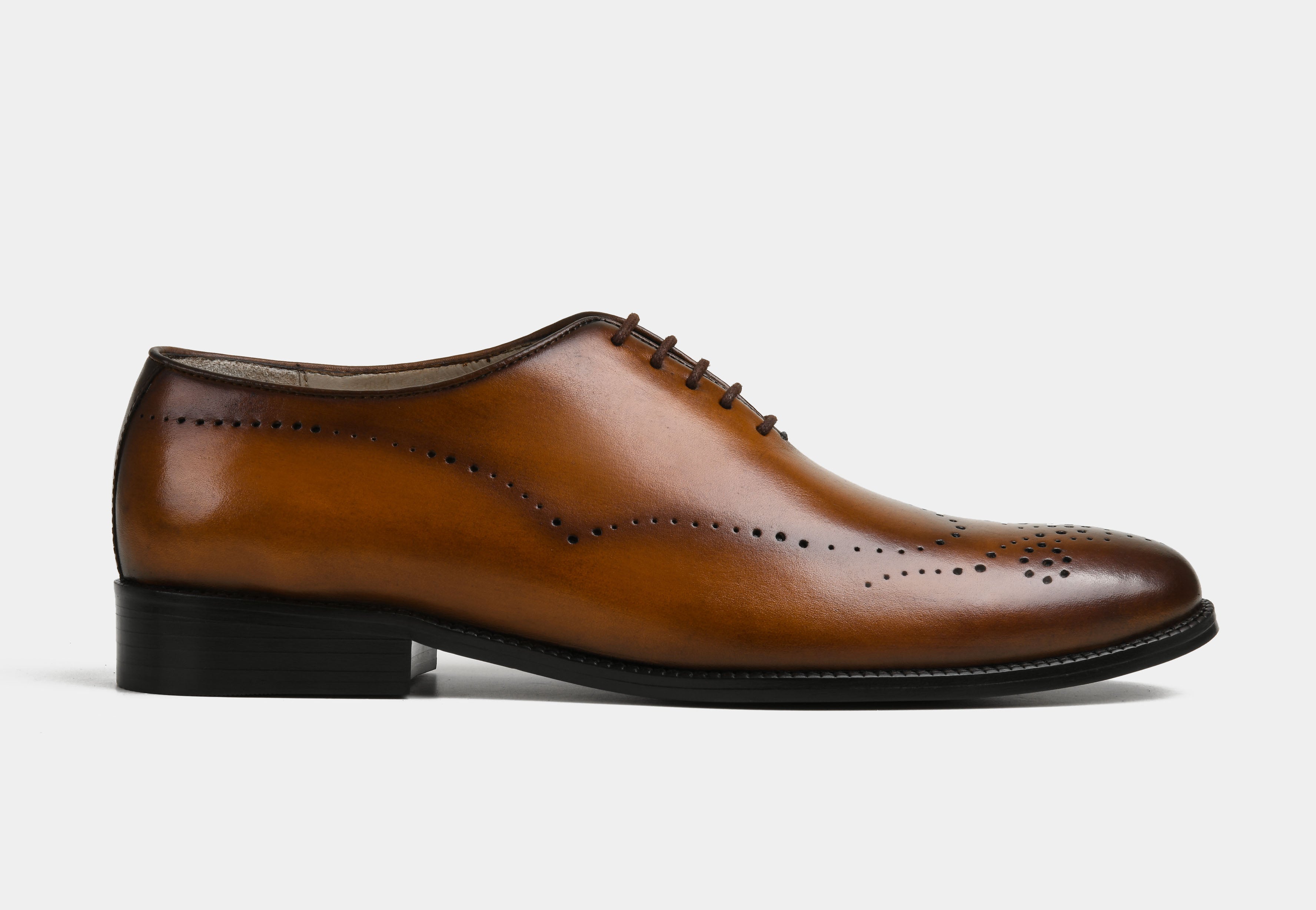 ENRICO | MEN TAN WHOLECUT BROGUES
