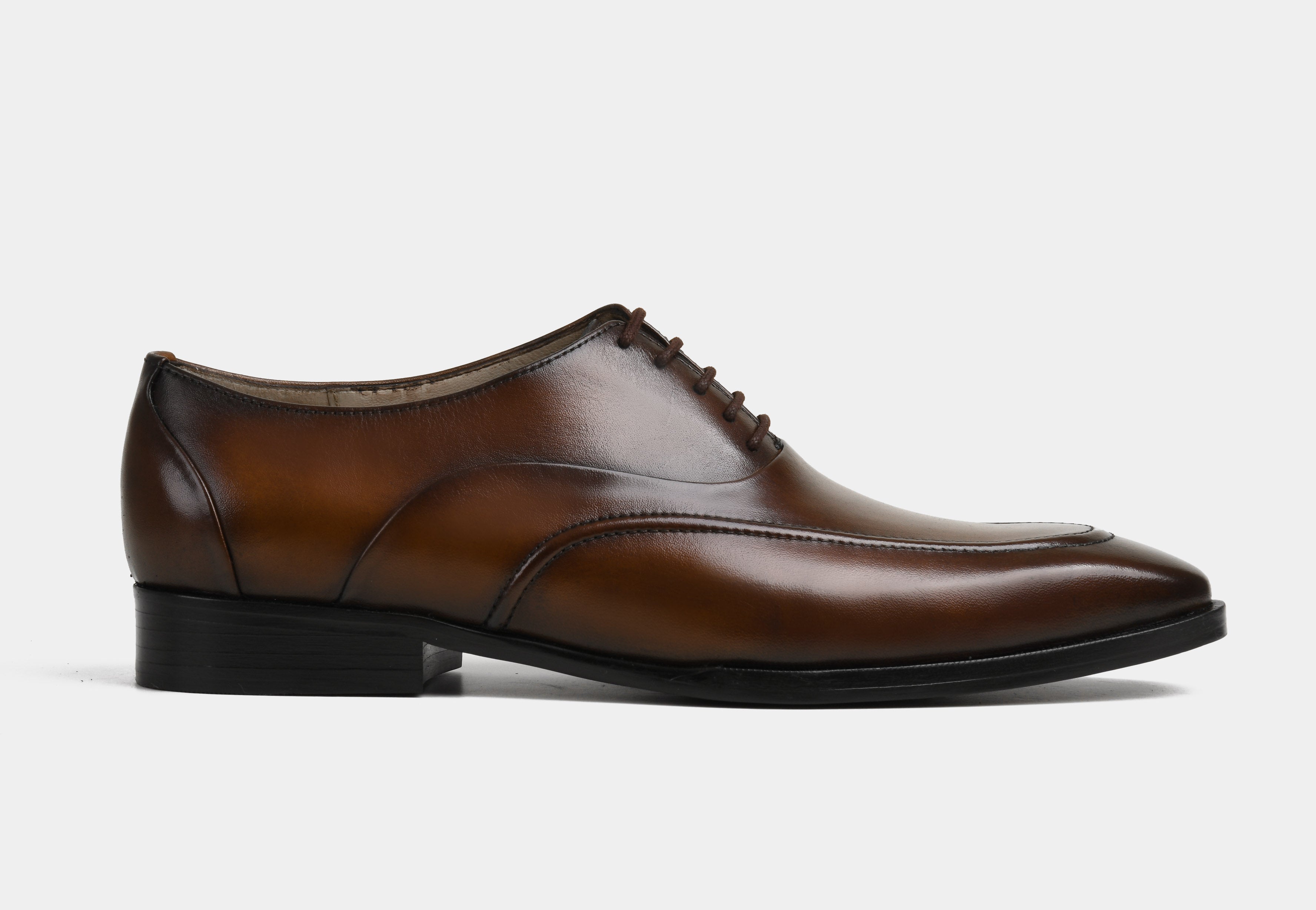 MARCELIN | MEN BROWN APRON TOE OXFORDS