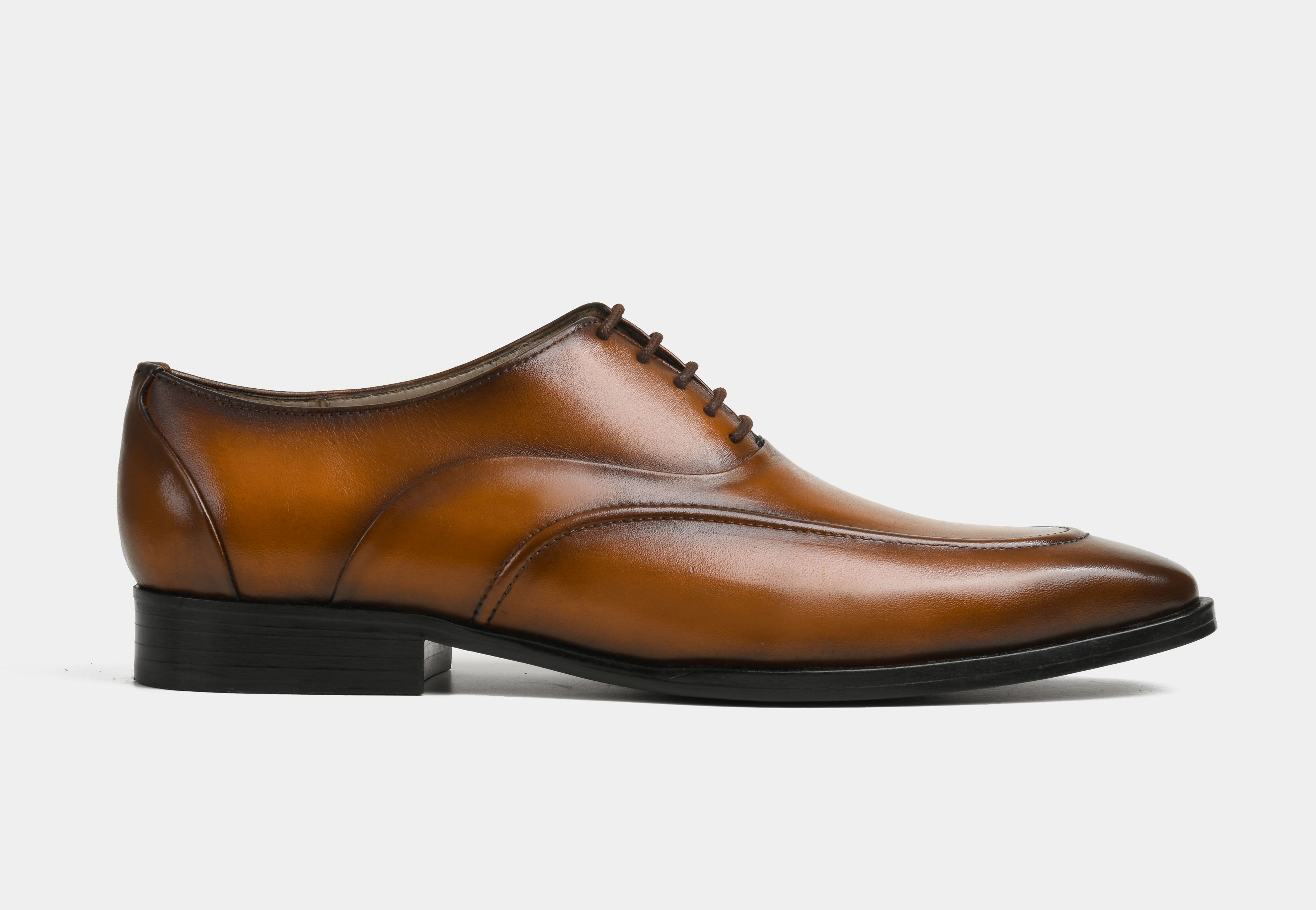 MARCELIN | MEN TAN APRON TOE OXFORDS