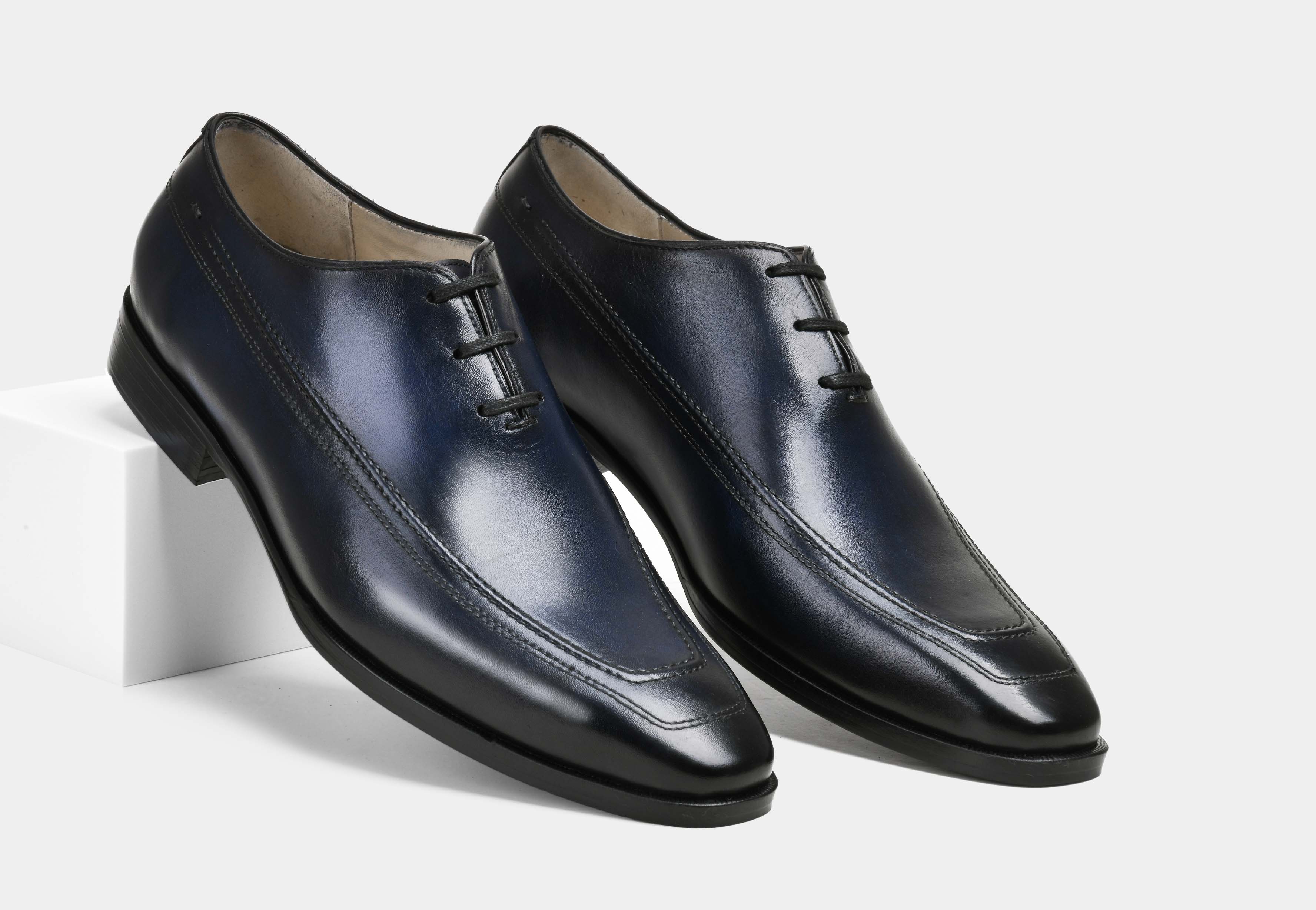 RICCARDO | MEN BLUE CALF WHOLECUT LACE-UPS