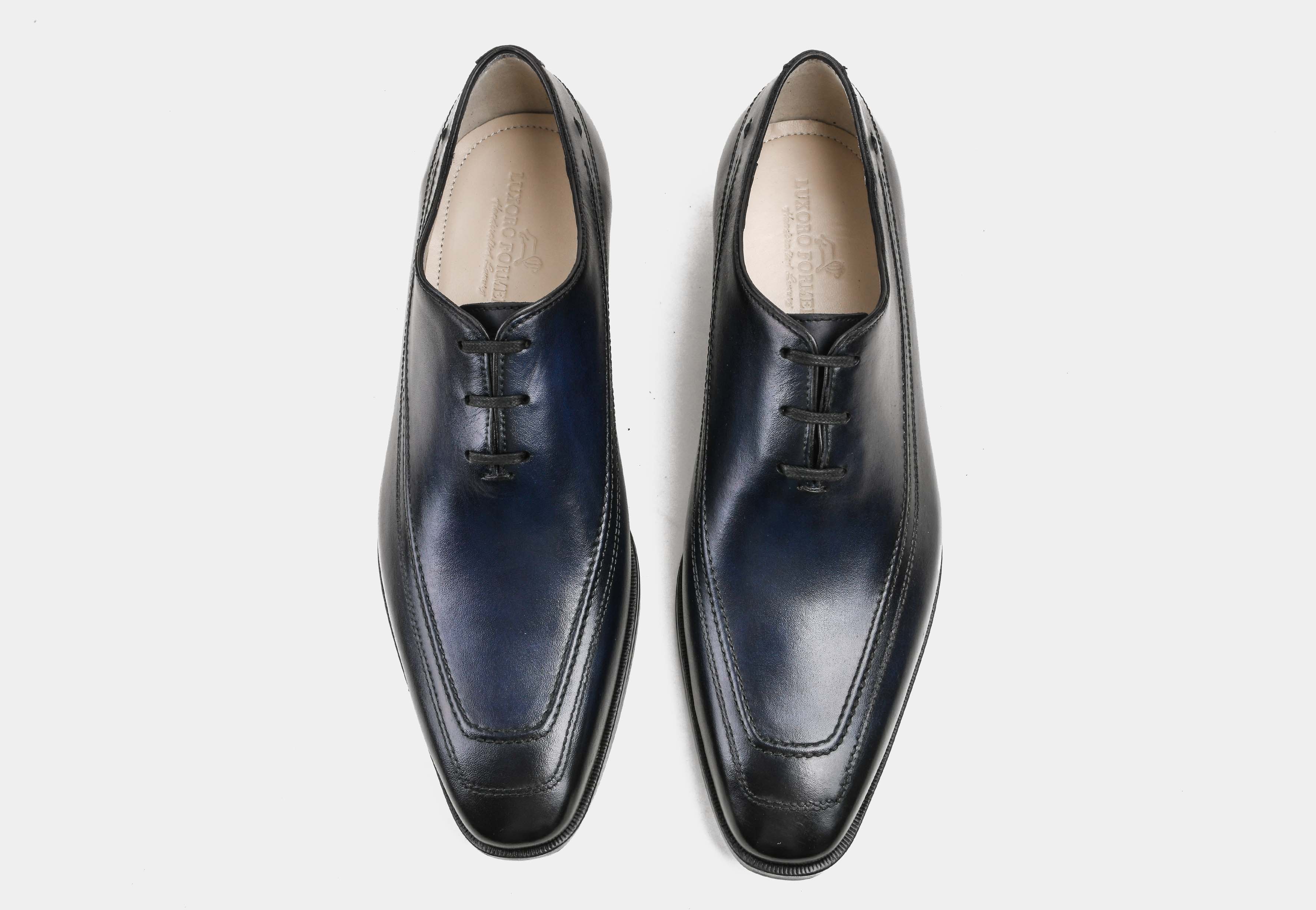 RICCARDO | MEN BLUE CALF WHOLECUT LACE-UPS