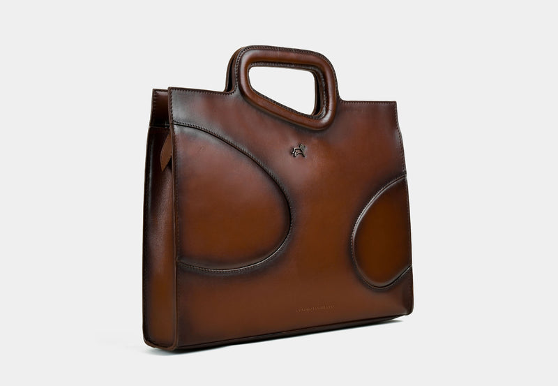 'Echelon Luxe' Leather Laptop Bag Unisex