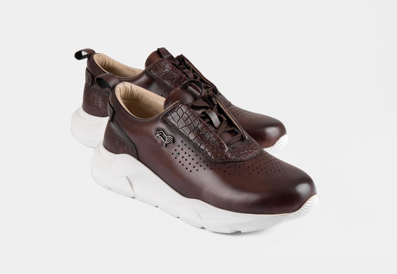 Arine brown | leather sneaker