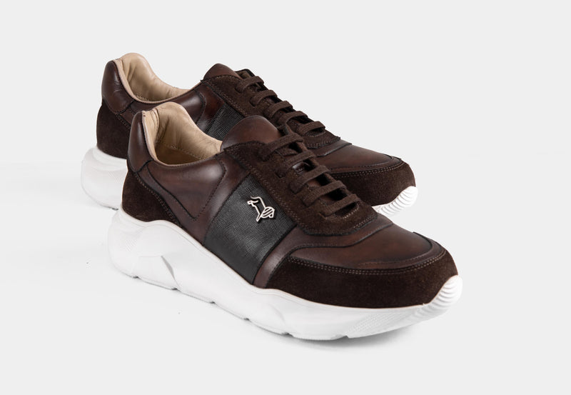Aureo brown | leather sneaker