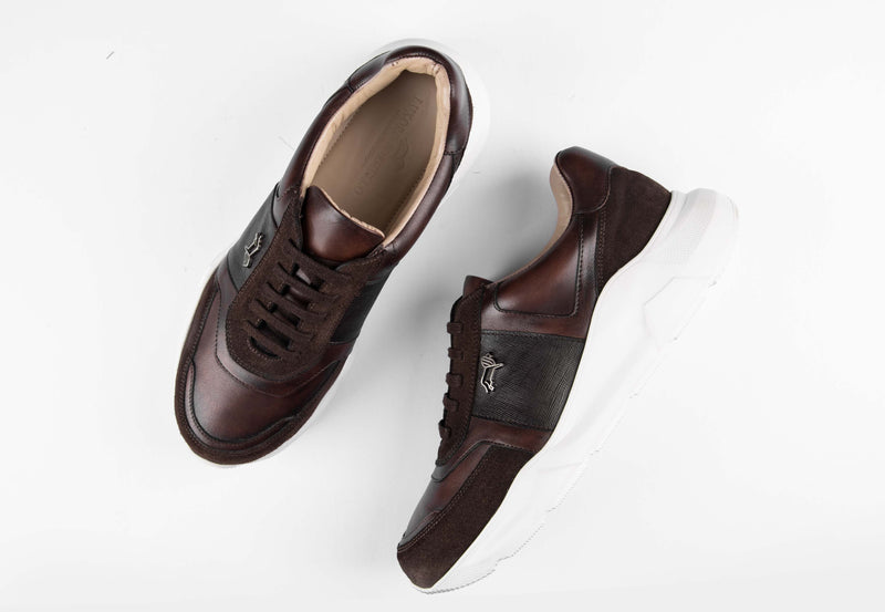 Aureo brown | leather sneaker
