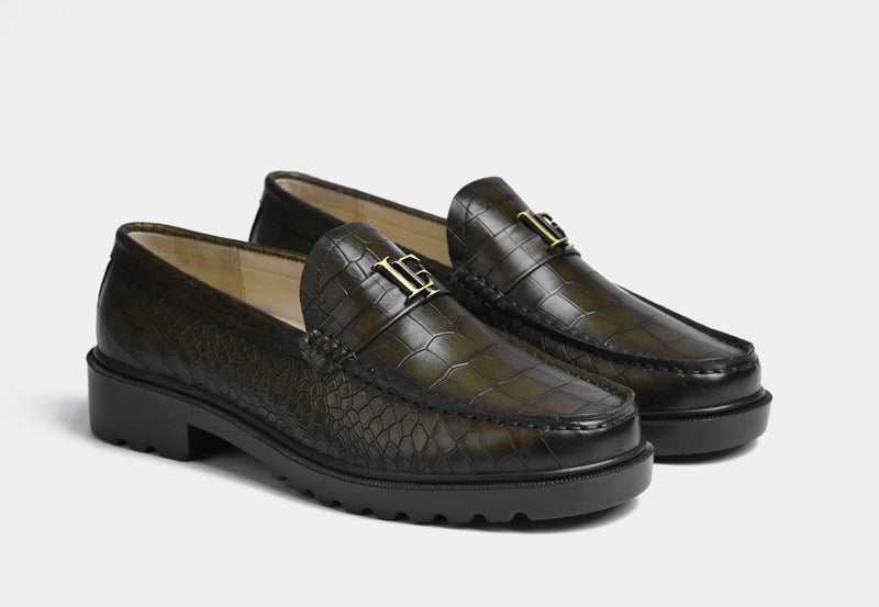 Green LF Timeless Loafers | SoleSculpt Lite