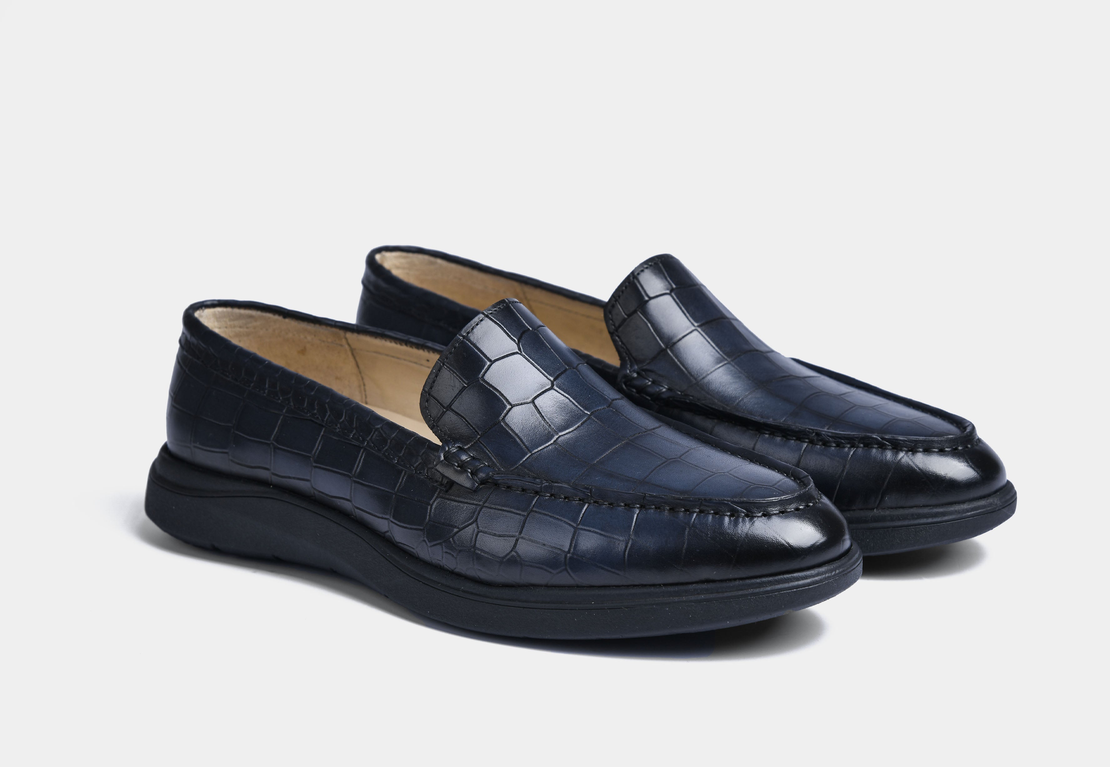 Blue Croc Slip-ons | Aero-Flex