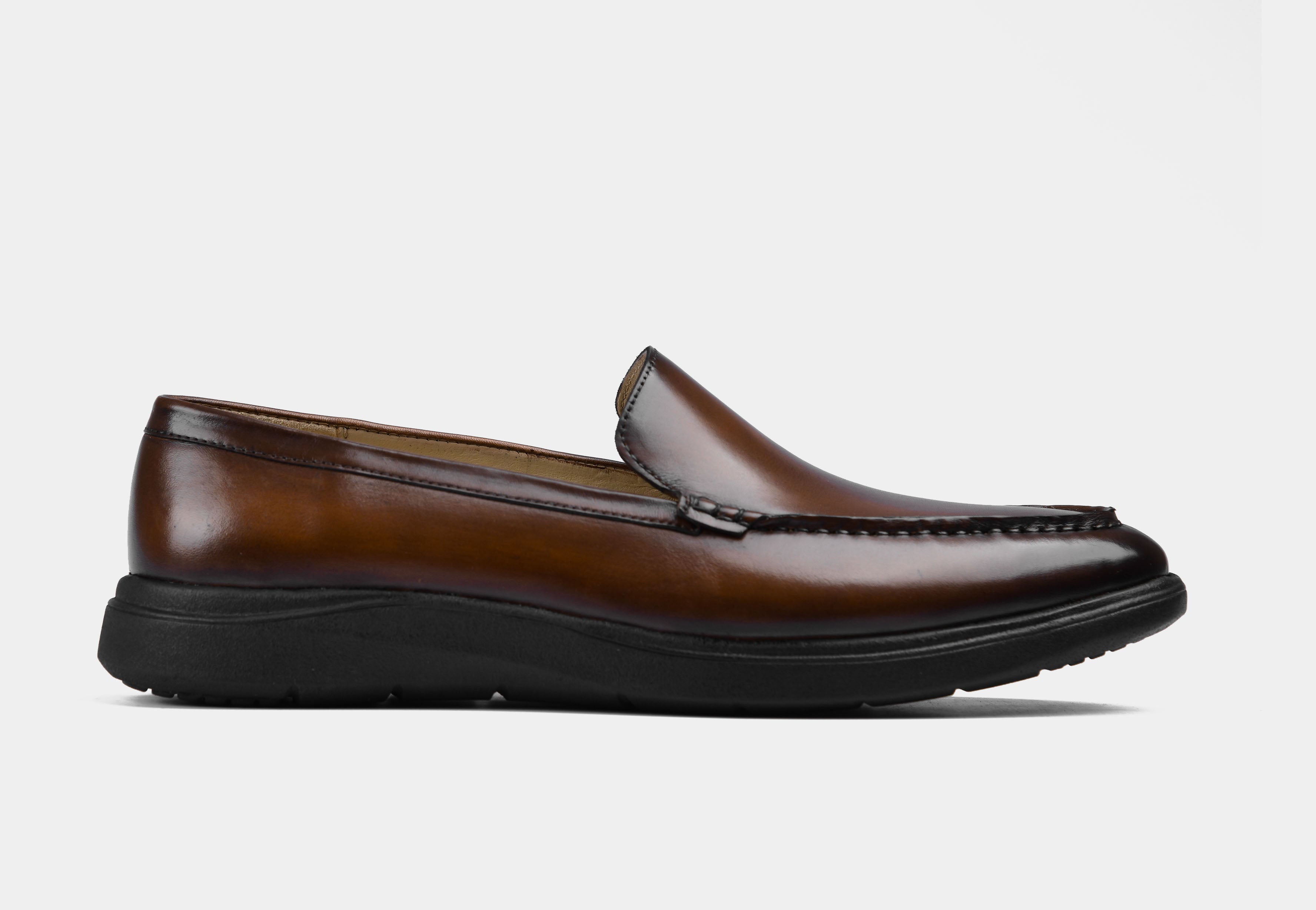 Brown Patina Slip-ons | Aero-Flex