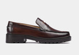 Brown Leather Loafers | SoleSculpt Lite