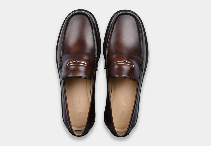 Brown Leather Loafers | SoleSculpt Lite