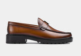 TAN LEATHER LOAFERS | SOLESCULPT LITE