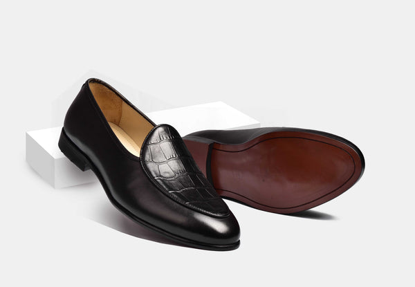 ARNO | Black Patina With Precious Leathers - [SALE]