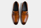 Arnaud | Men Tan Leather Loafers