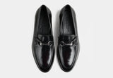 CAISER | MEN BLACK LOAFERS WITH PENNY TRIM