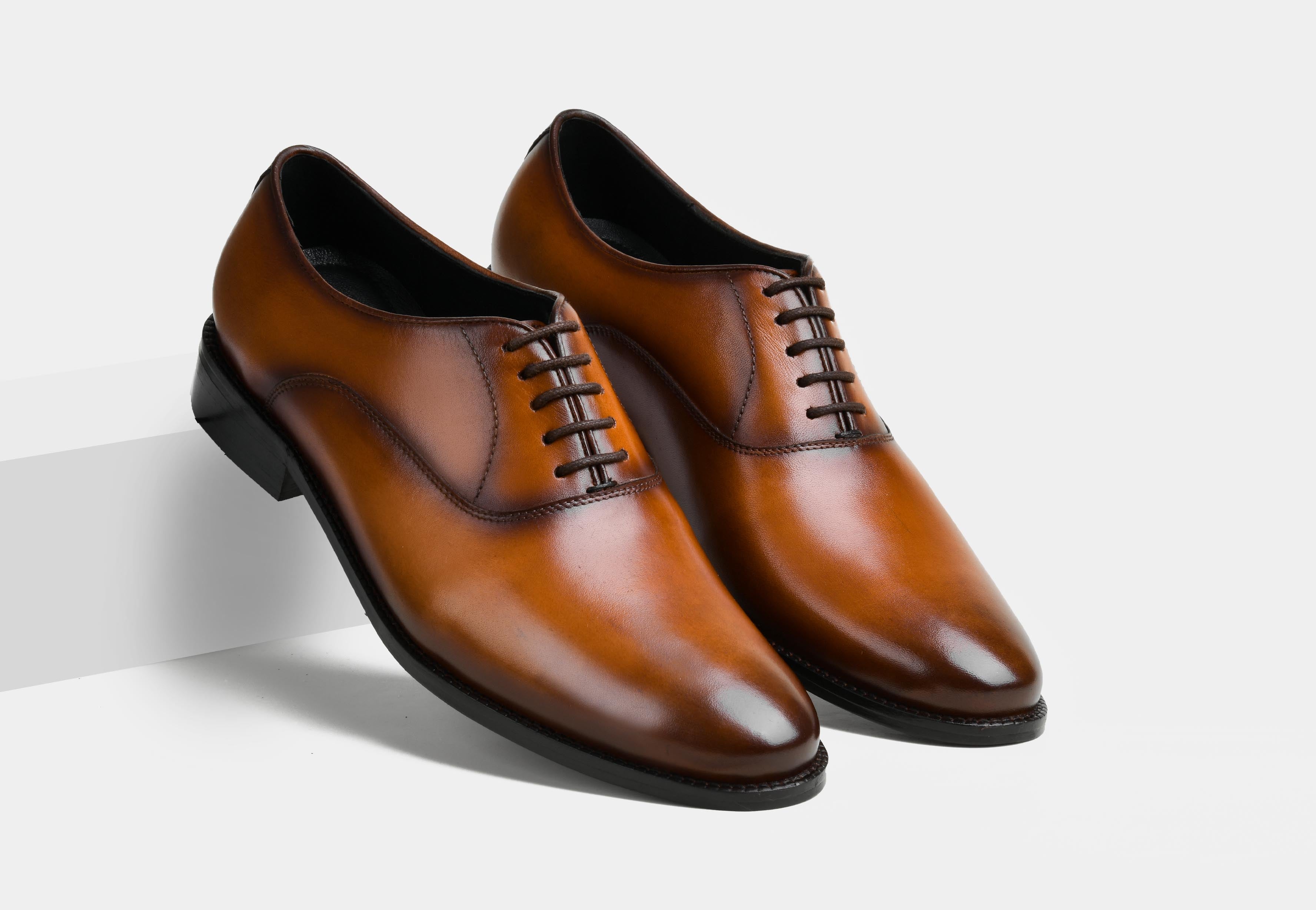 MARCEL | CLASSIC PLAIN TOE TAN OXFORD