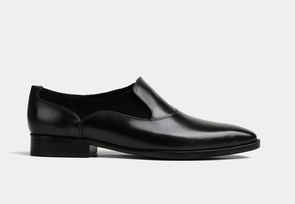 ROMERO | MEN BLACK FORMAL SLIP-ONS