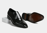 COSMIN | MEN LEATHER SLIPON IN PATENT BLACK