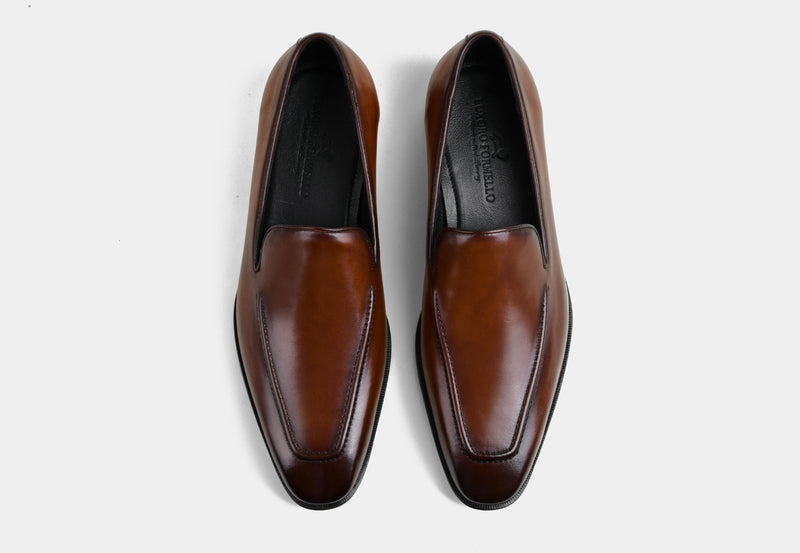 DAMIEN | MIDBROWN MEN LEATHER LOAFERS