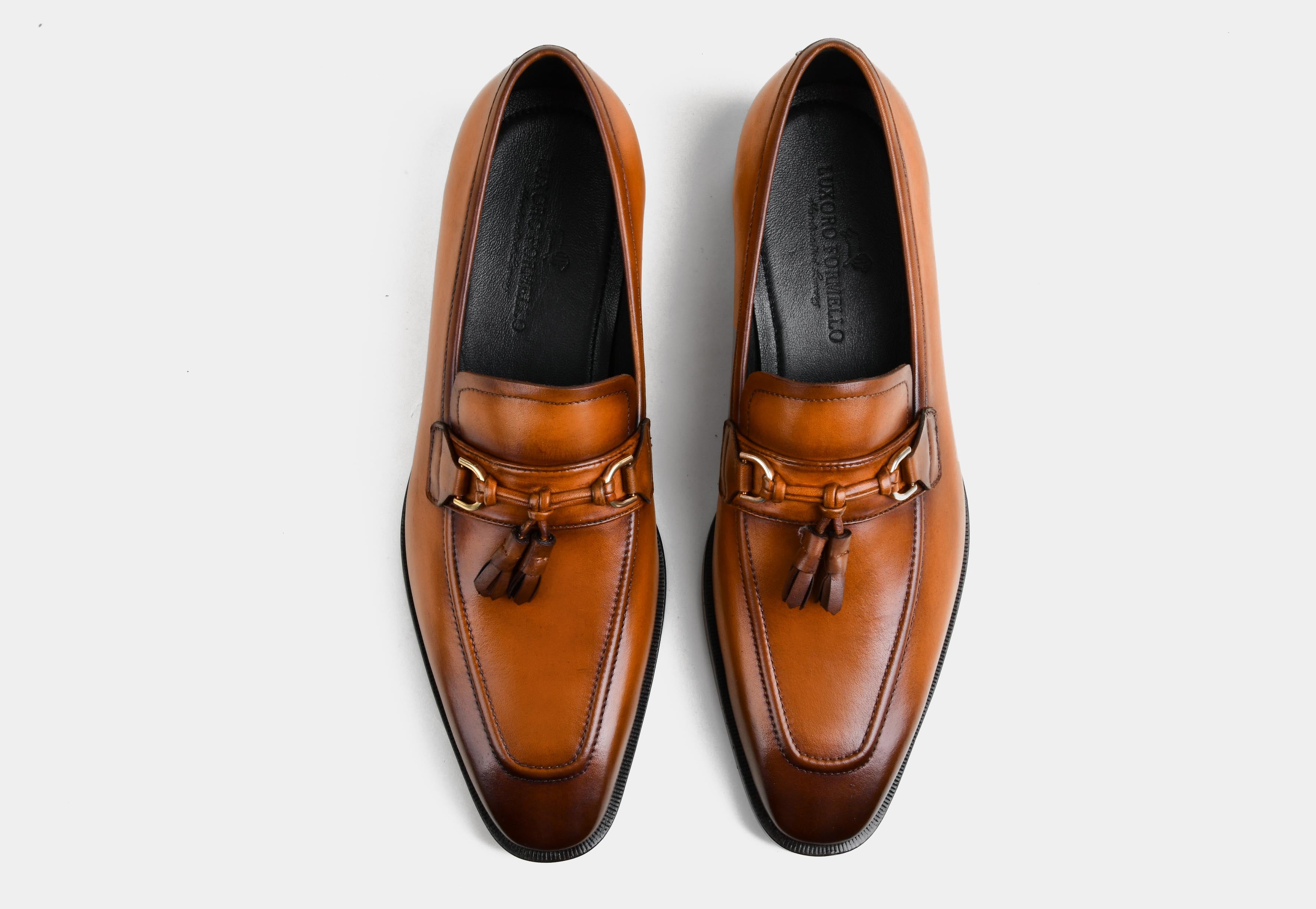 DORIAN | MEN TAN TASSEL LOAFERS